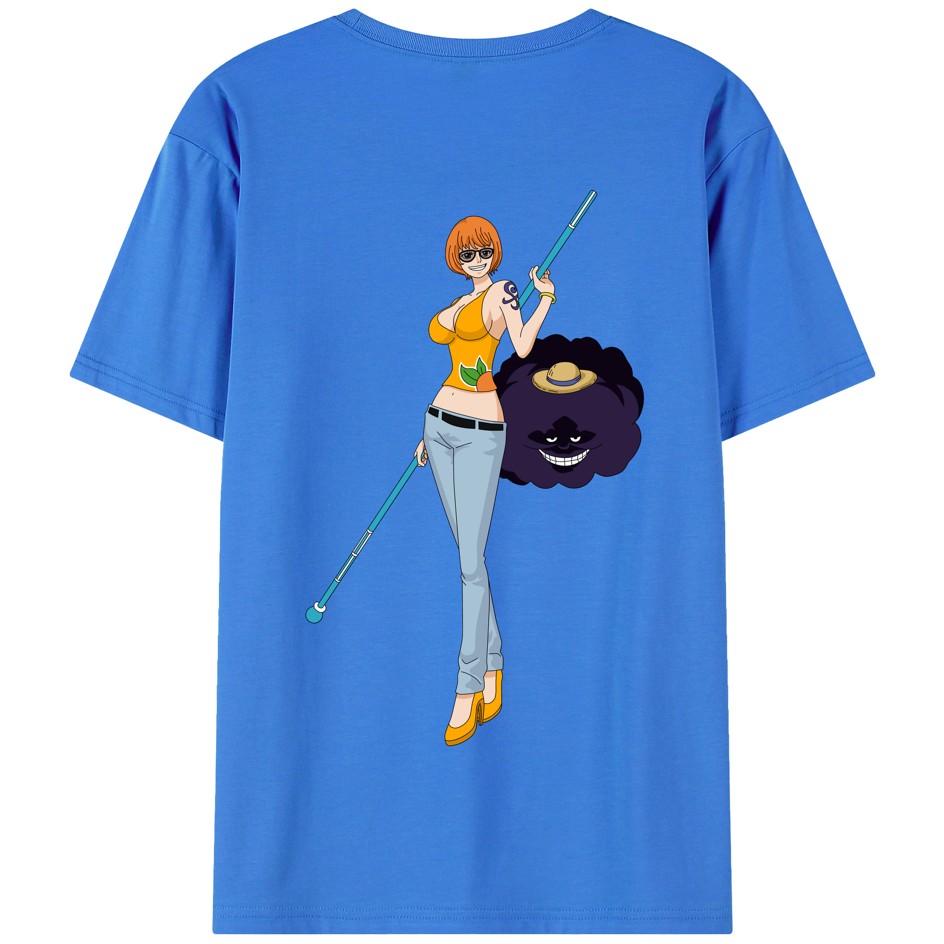ワンピース ナミ ONE PIECE Nami 綿100％半袖Tシャツ（背面プリント）