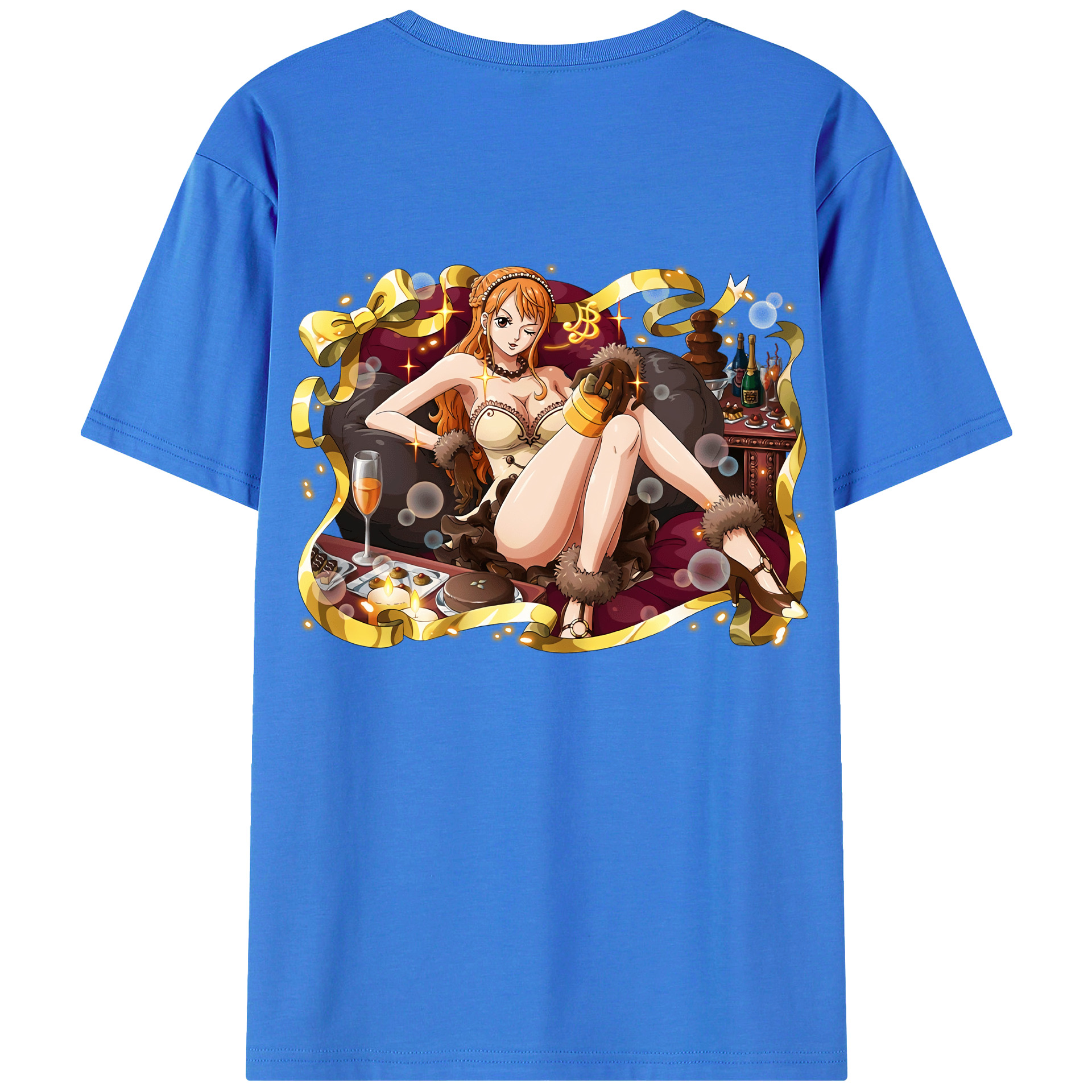 ワンピース ナミ ONE PIECE Nami 綿100％半袖Tシャツ（背面プリント）