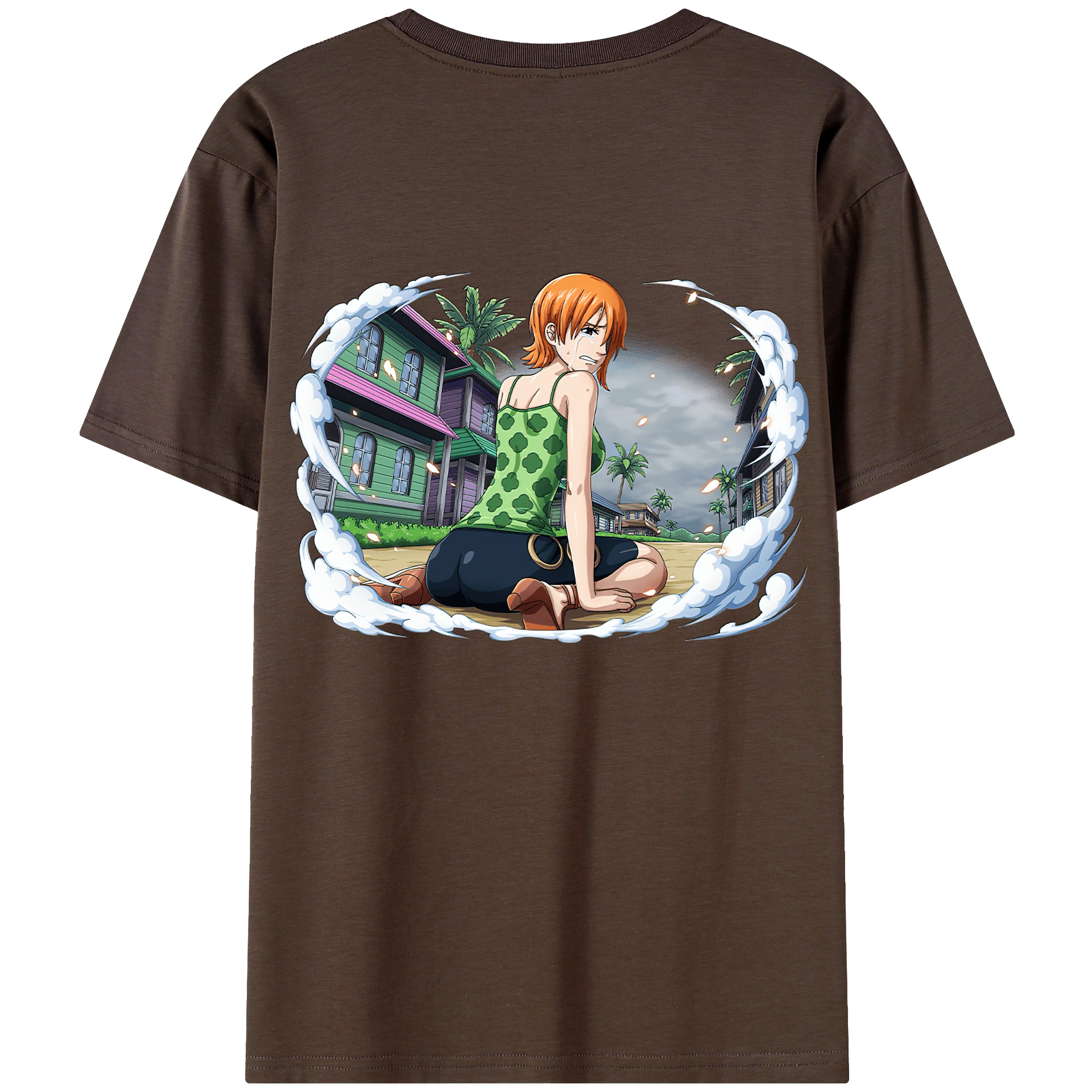 ワンピース ナミ ONE PIECE Nami 綿100％半袖Tシャツ（背面プリント）