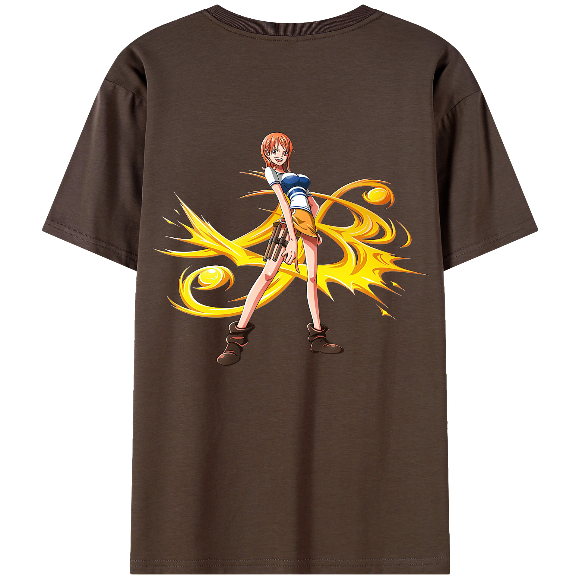 ワンピース ナミ ONE PIECE Nami 綿100％半袖Tシャツ（背面プリント）