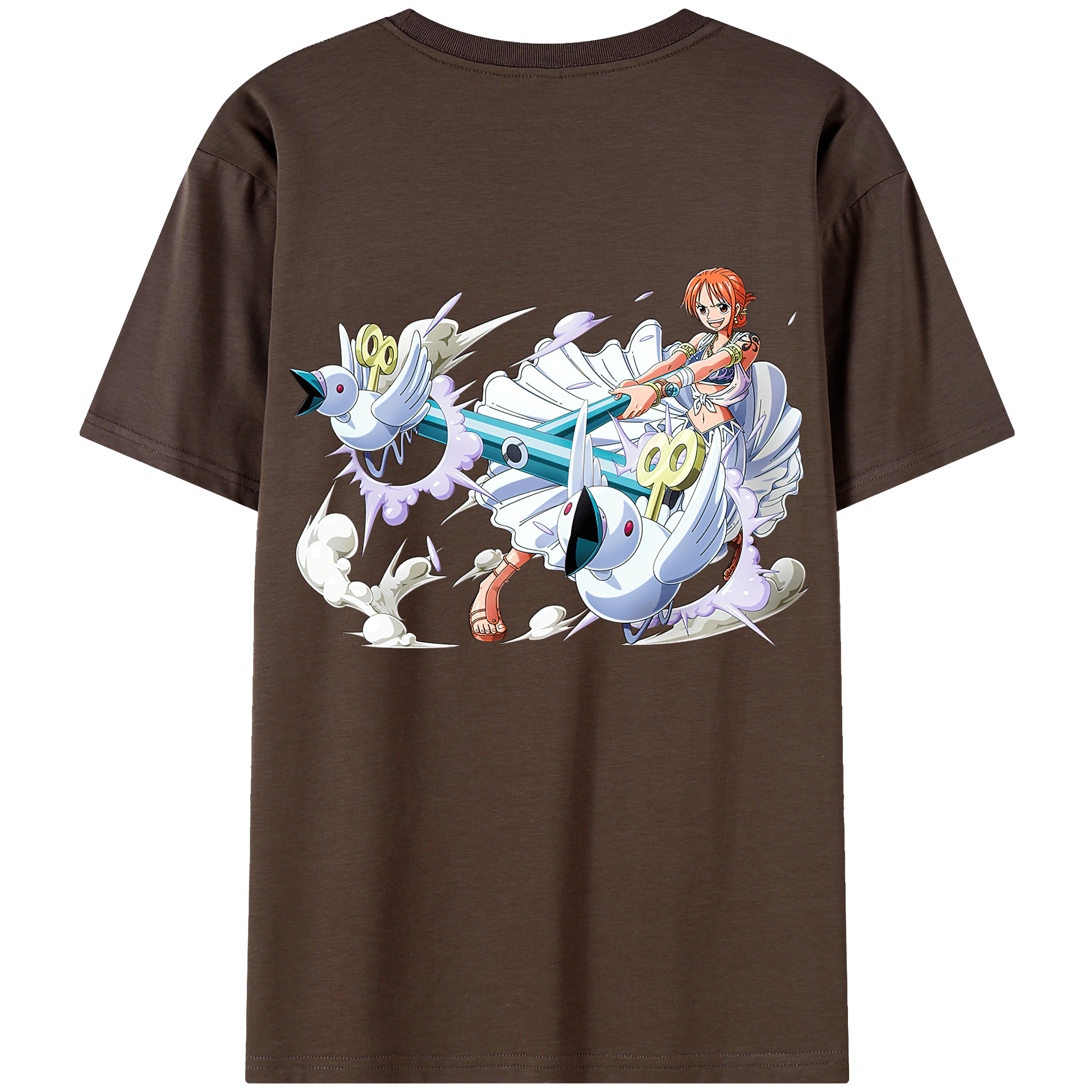 ワンピース ナミ ONE PIECE Nami 綿100％半袖Tシャツ（背面プリント）
