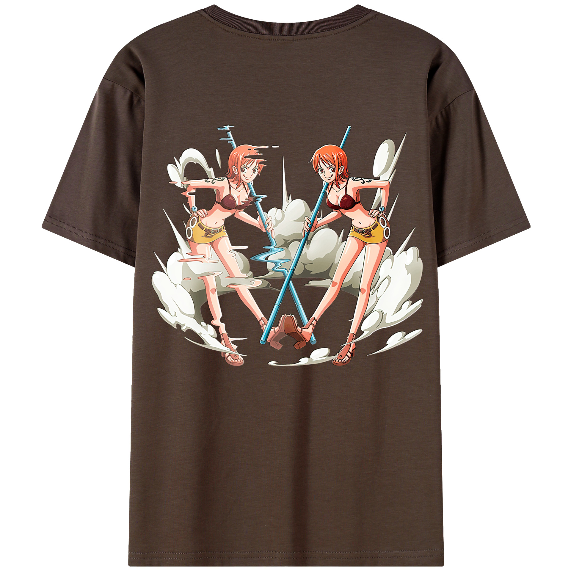 ワンピース ナミ ONE PIECE Nami 綿100％半袖Tシャツ（背面プリント）