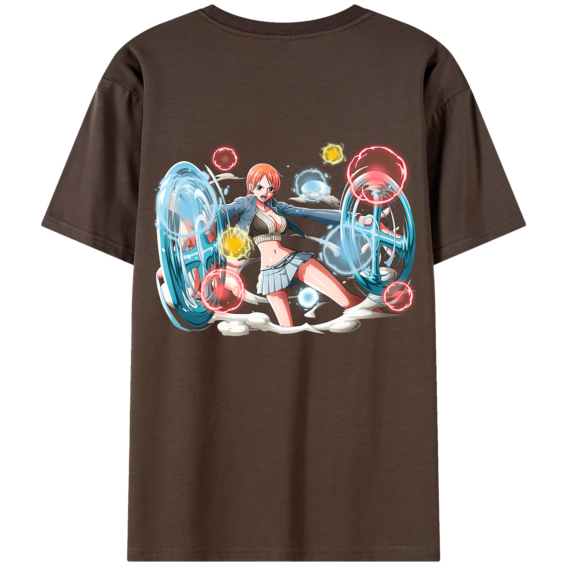 ワンピース ナミ ONE PIECE Nami 綿100％半袖Tシャツ（背面プリント）