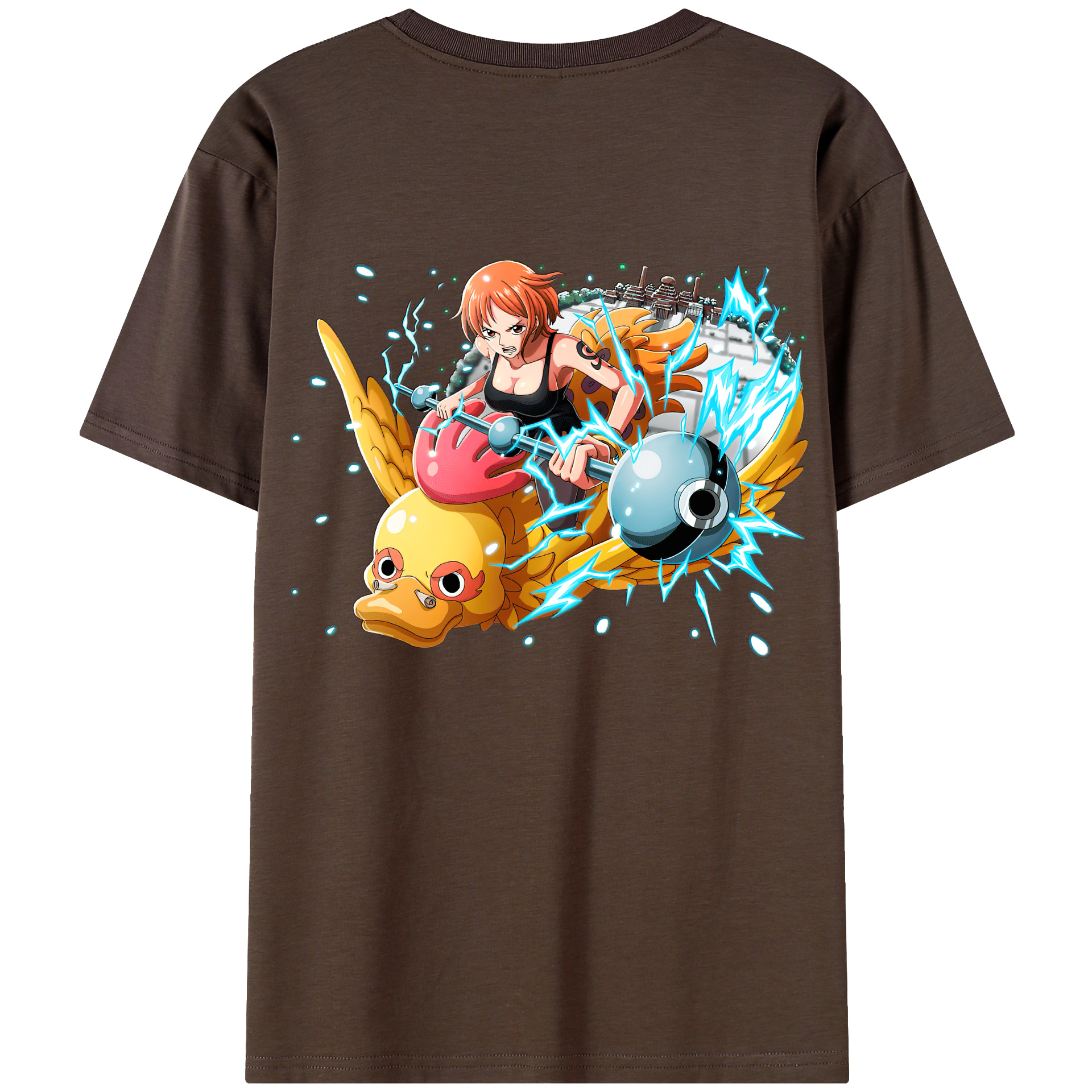 ワンピース ナミ ONE PIECE Nami 綿100％半袖Tシャツ（背面プリント）