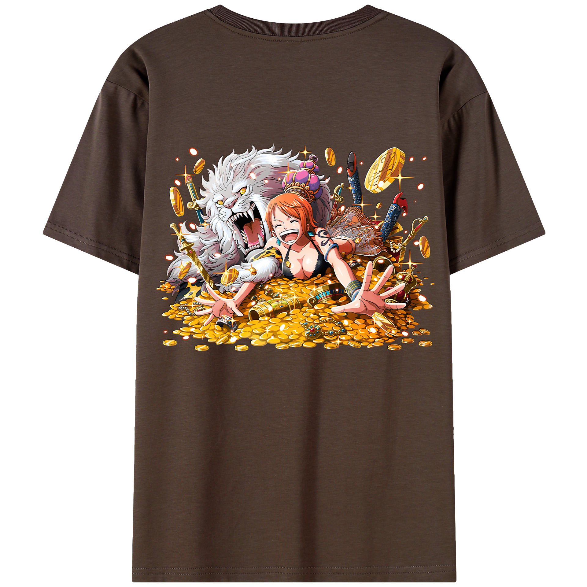 ワンピース ナミ ONE PIECE Nami 綿100％半袖Tシャツ（背面プリント）