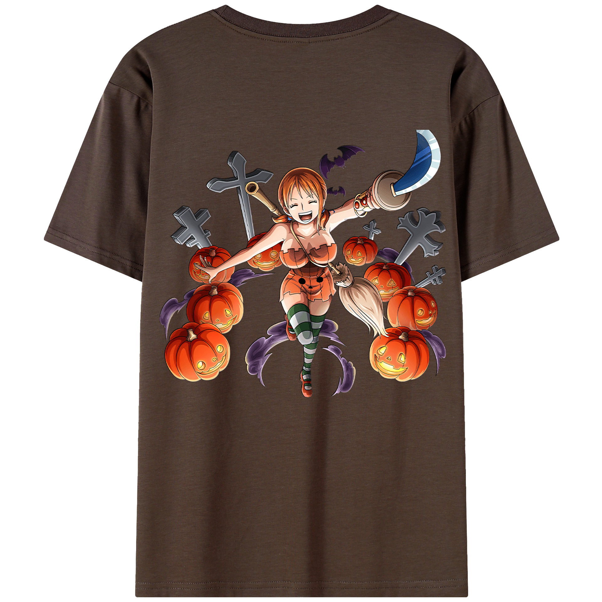 ワンピース ナミ ONE PIECE Nami 綿100％半袖Tシャツ（背面プリント）