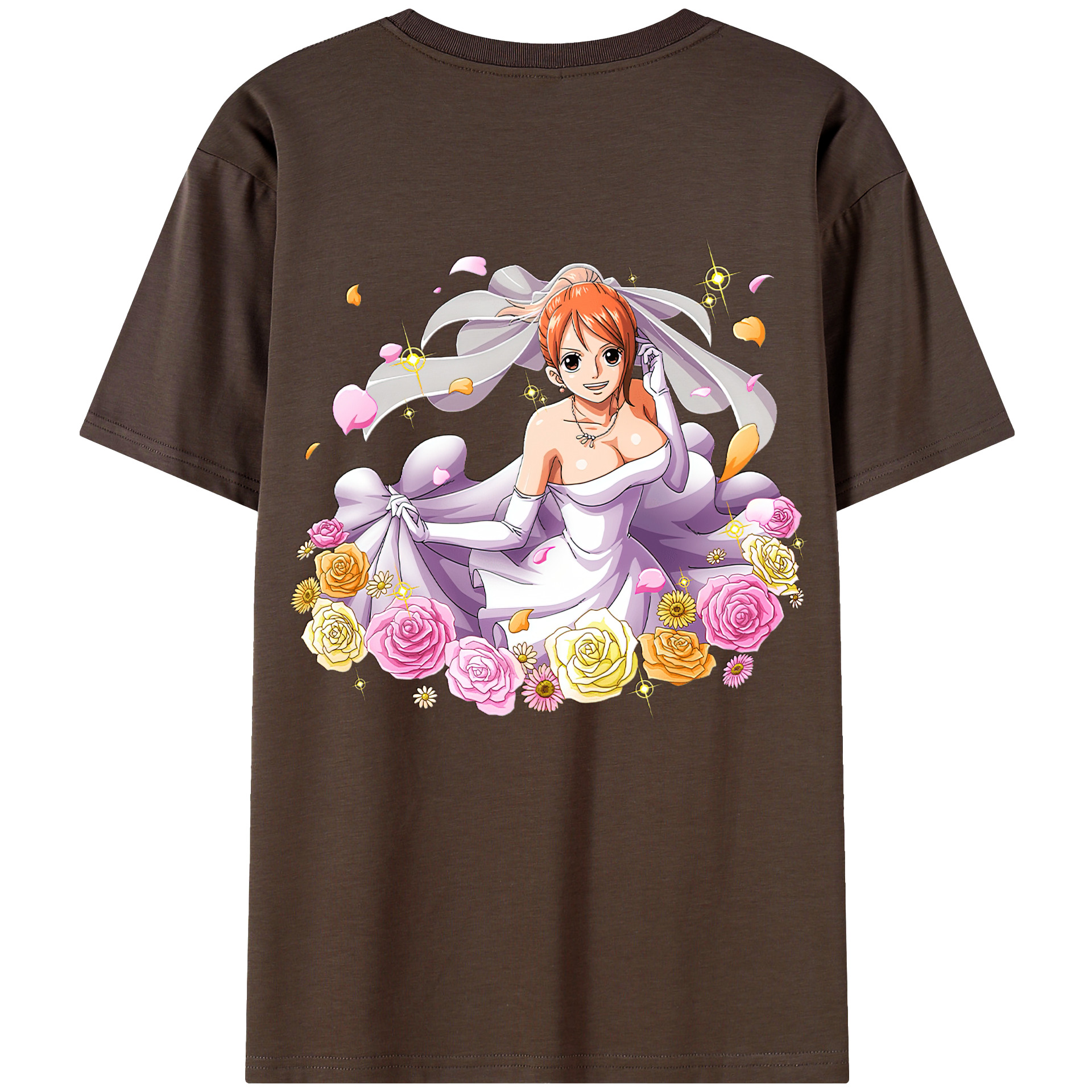 ワンピース ナミ ONE PIECE Nami 綿100％半袖Tシャツ（背面プリント）