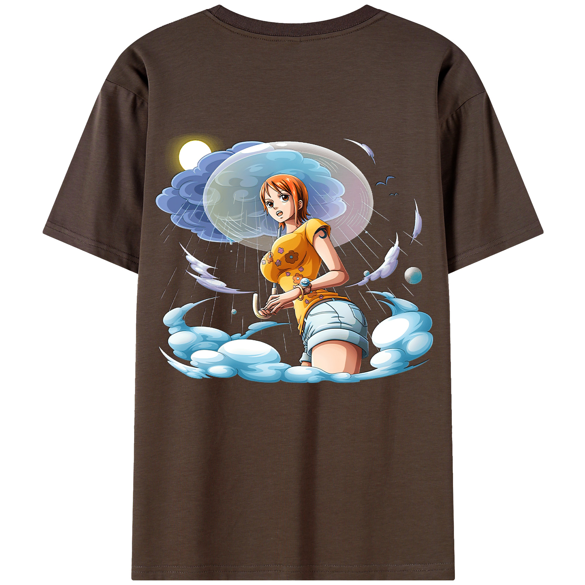 ワンピース ナミ ONE PIECE Nami 綿100％半袖Tシャツ（背面プリント）