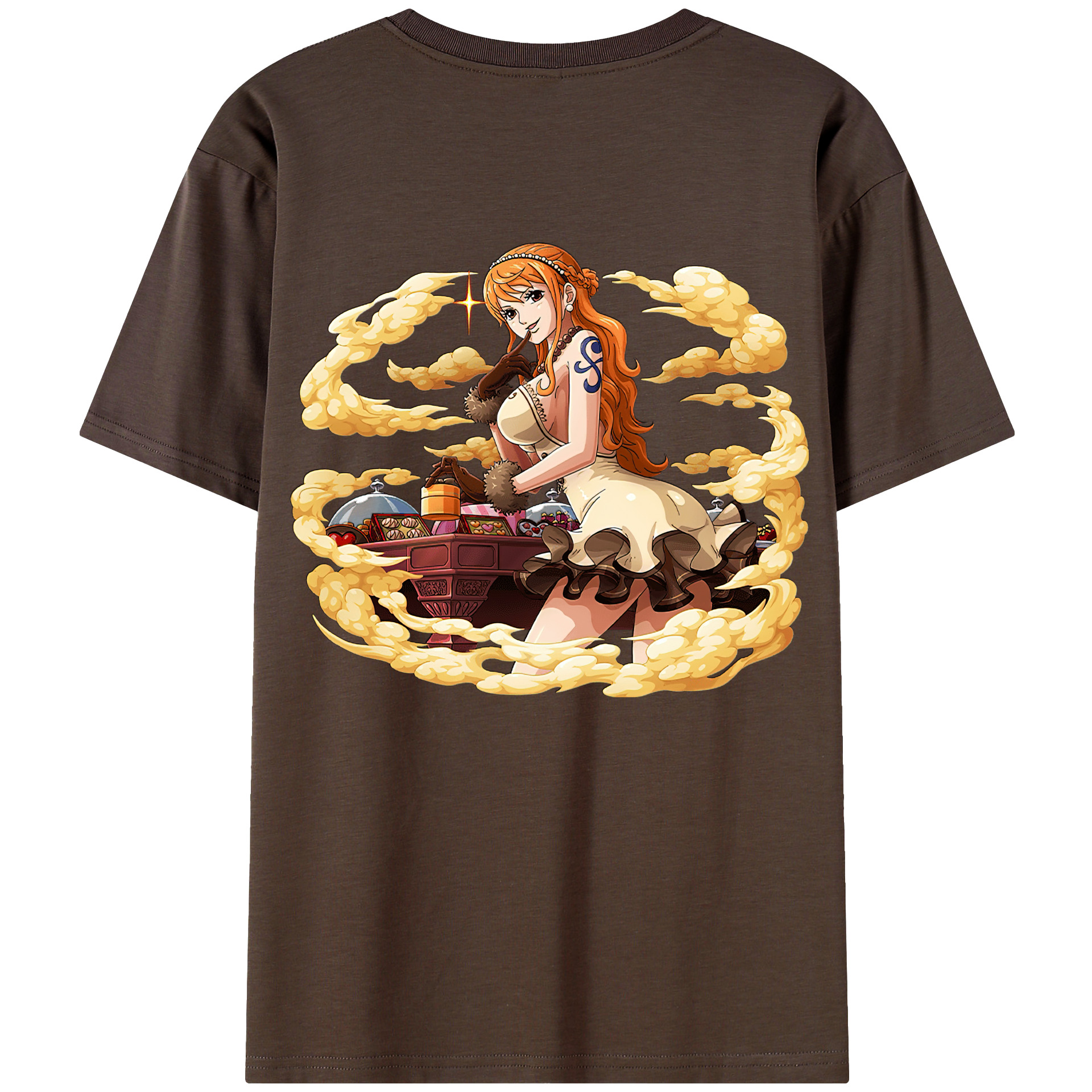 ワンピース ナミ ONE PIECE Nami 綿100％半袖Tシャツ（背面プリント）
