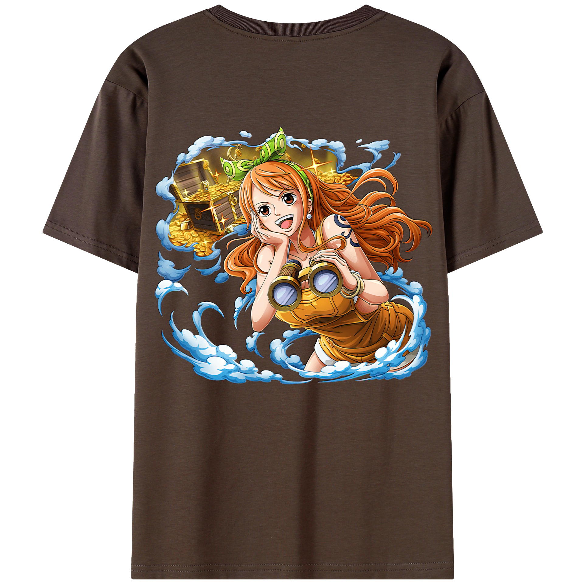 ワンピース ナミ ONE PIECE Nami 綿100％半袖Tシャツ（背面プリント）