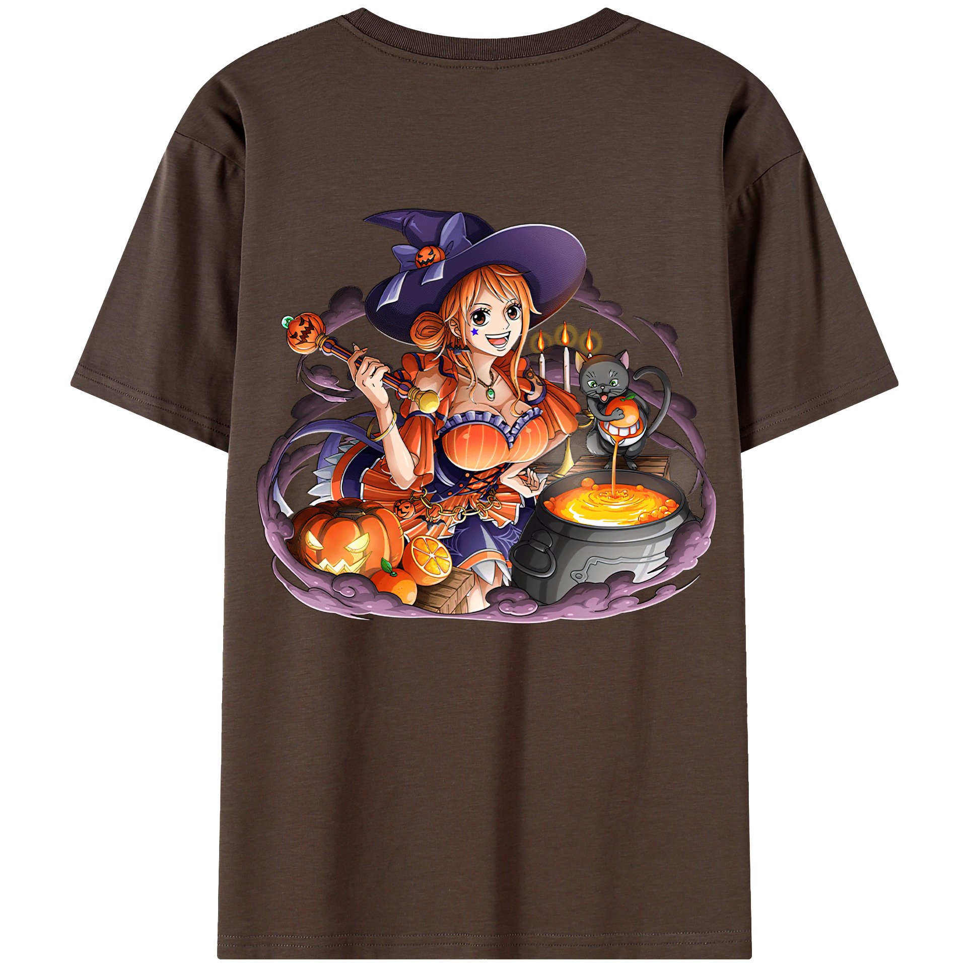 ワンピース ナミ ONE PIECE Nami 綿100％半袖Tシャツ（背面プリント）