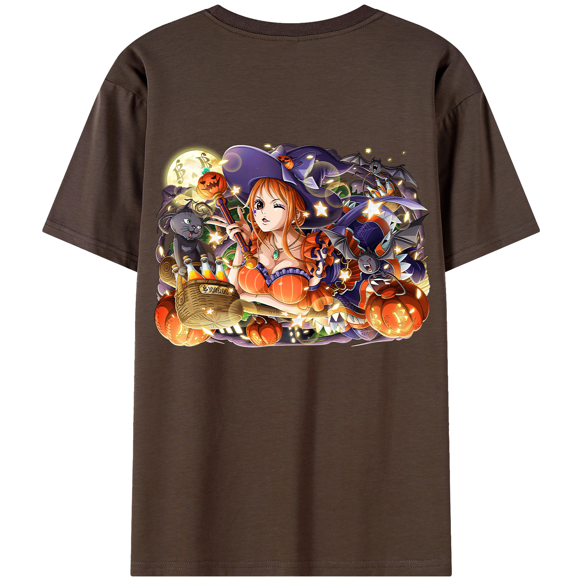 ワンピース ナミ ONE PIECE Nami 綿100％半袖Tシャツ（背面プリント）