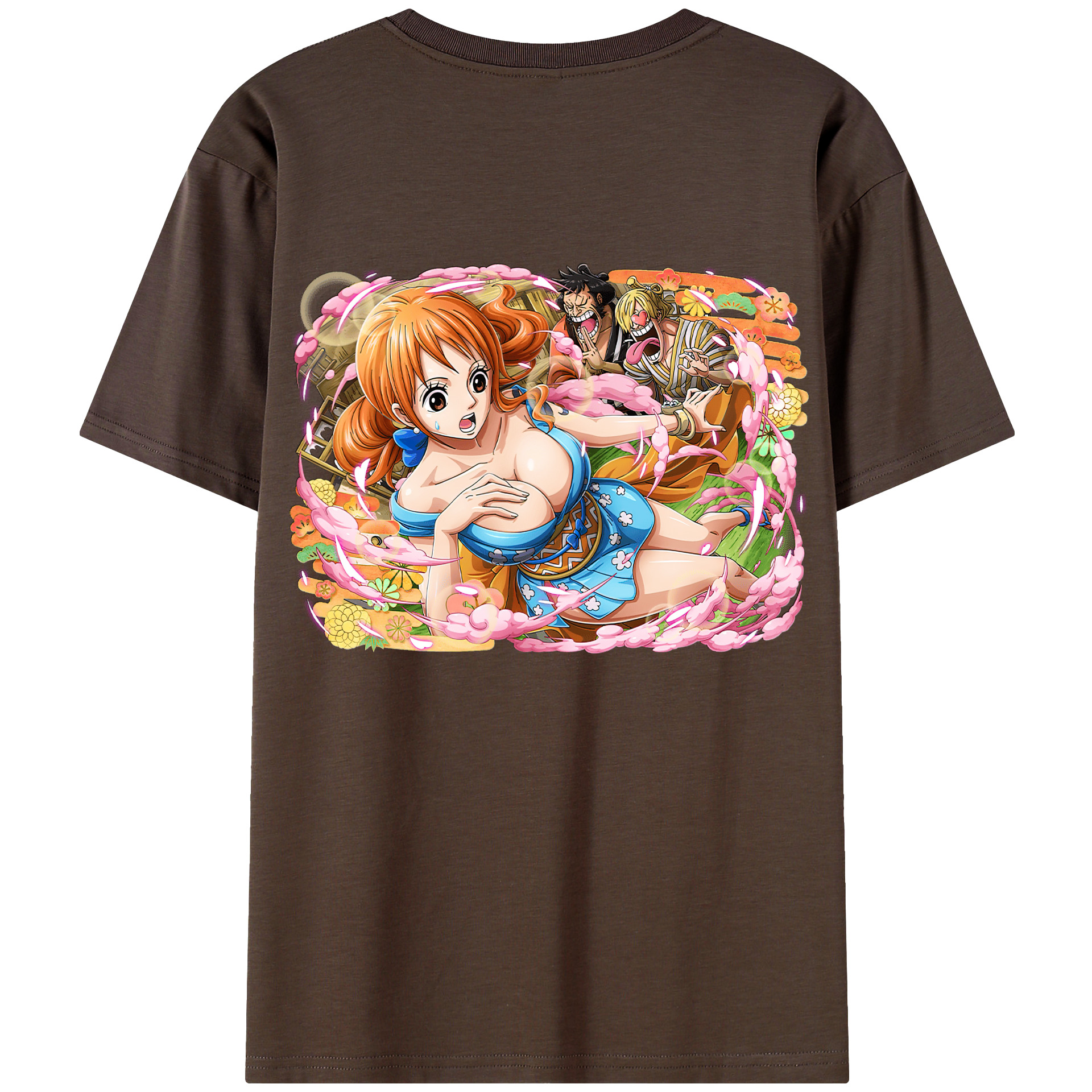 ワンピース ナミ ONE PIECE Nami 綿100％半袖Tシャツ（背面プリント）