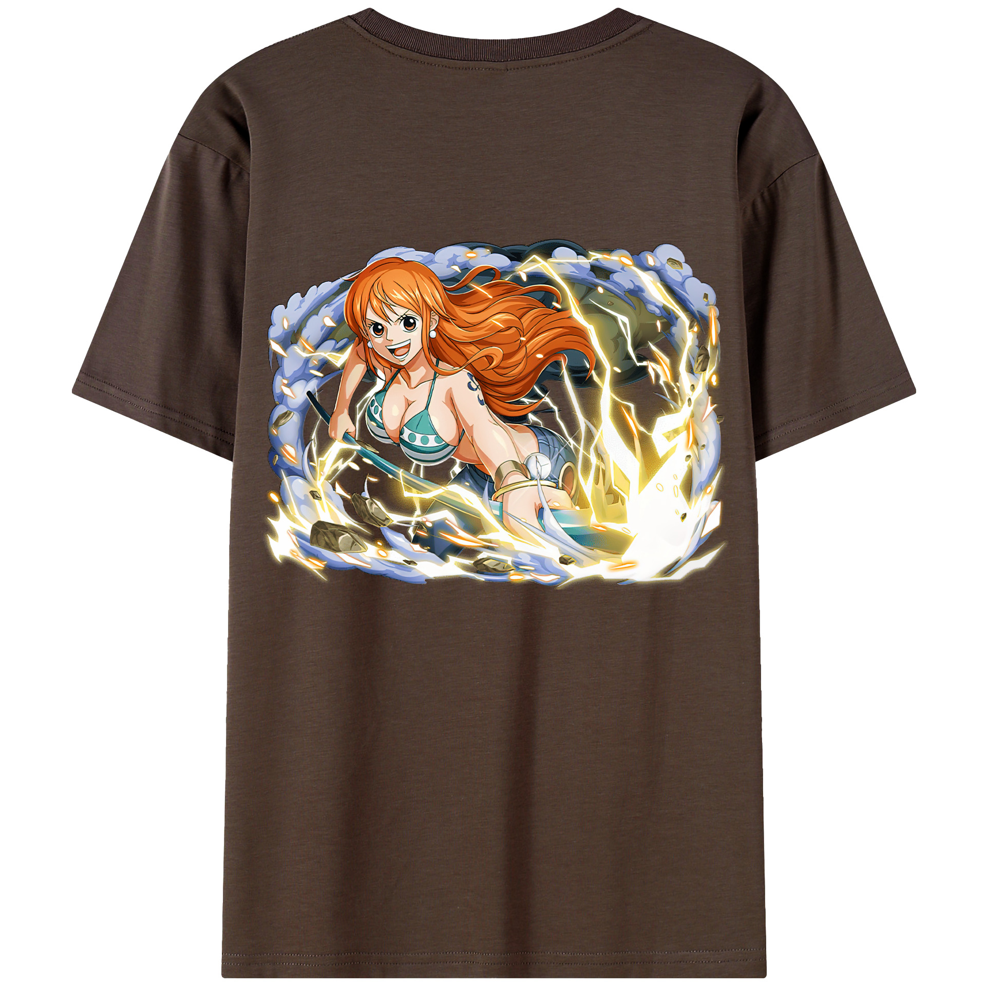 ワンピース ナミ ONE PIECE Nami 綿100％半袖Tシャツ（背面プリント）