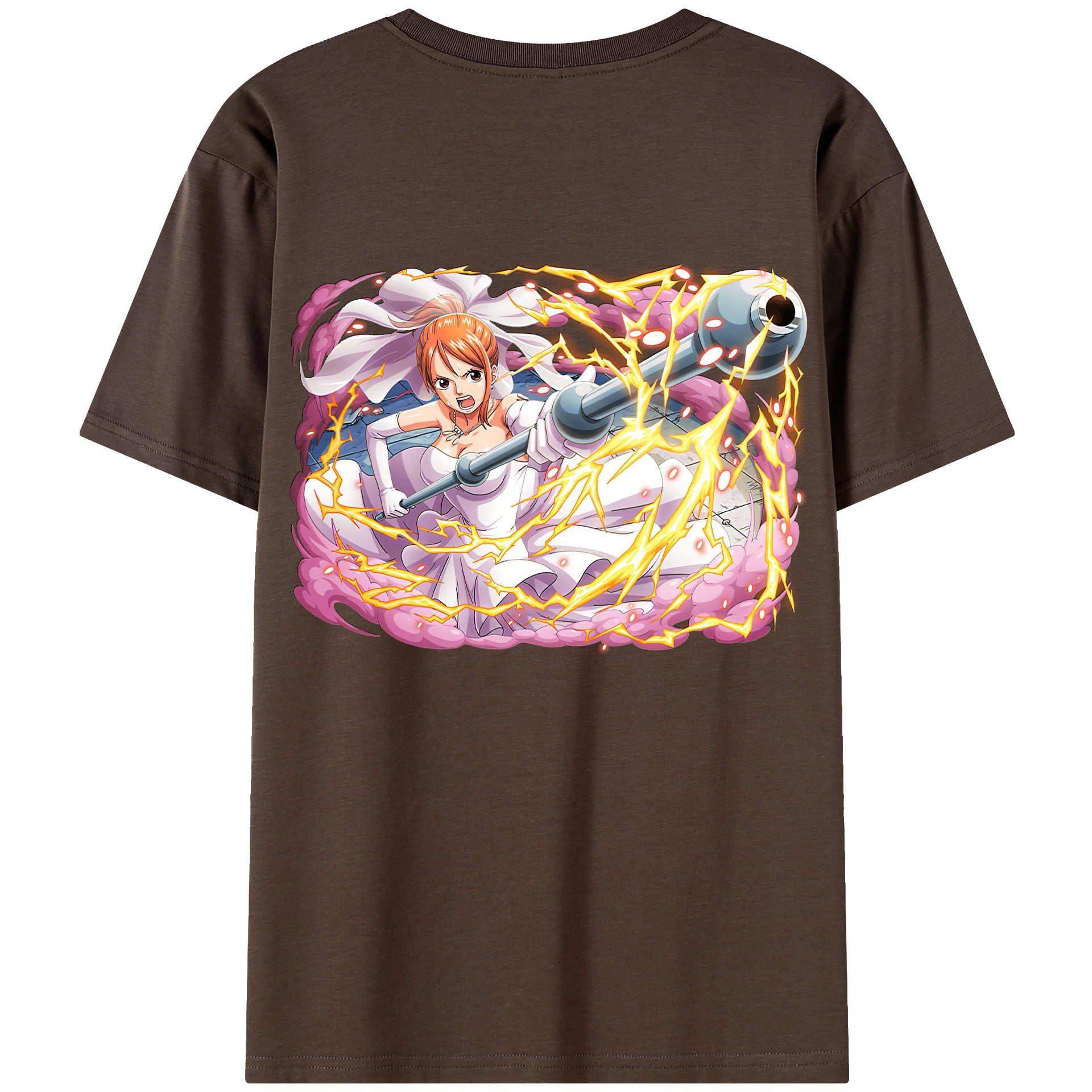 ワンピース ナミ ONE PIECE Nami 綿100％半袖Tシャツ（背面プリント）