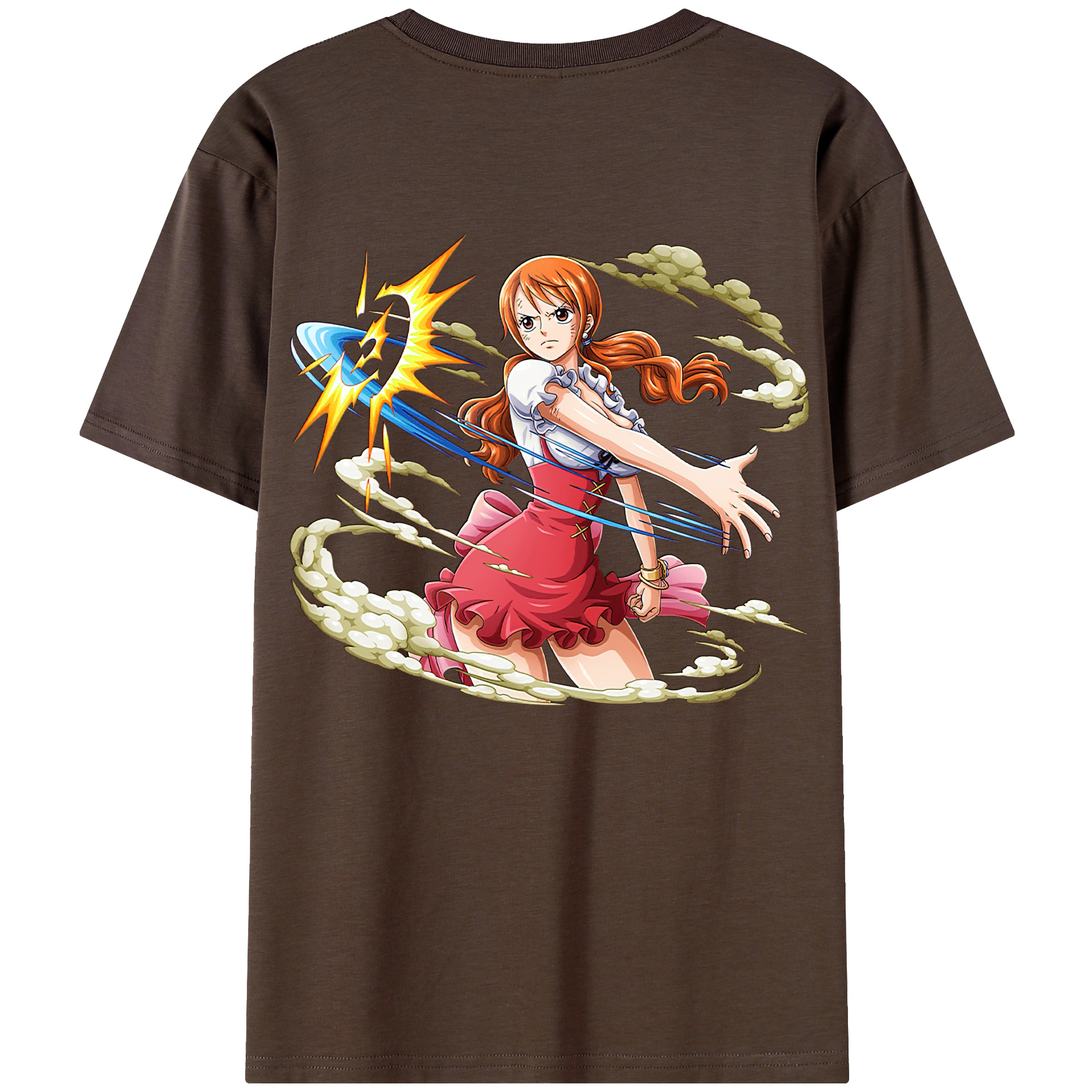 ワンピース ナミ ONE PIECE Nami 綿100％半袖Tシャツ（背面プリント）
