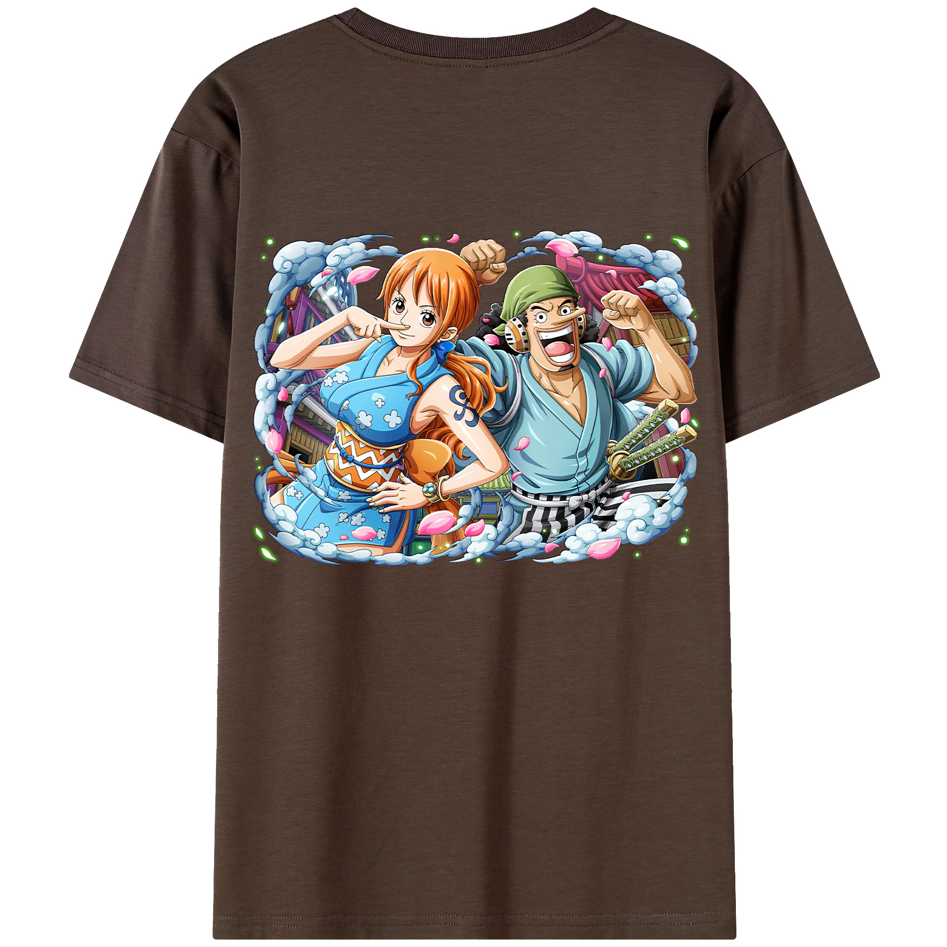 ワンピース ナミ ONE PIECE Nami 綿100％半袖Tシャツ（背面プリント）