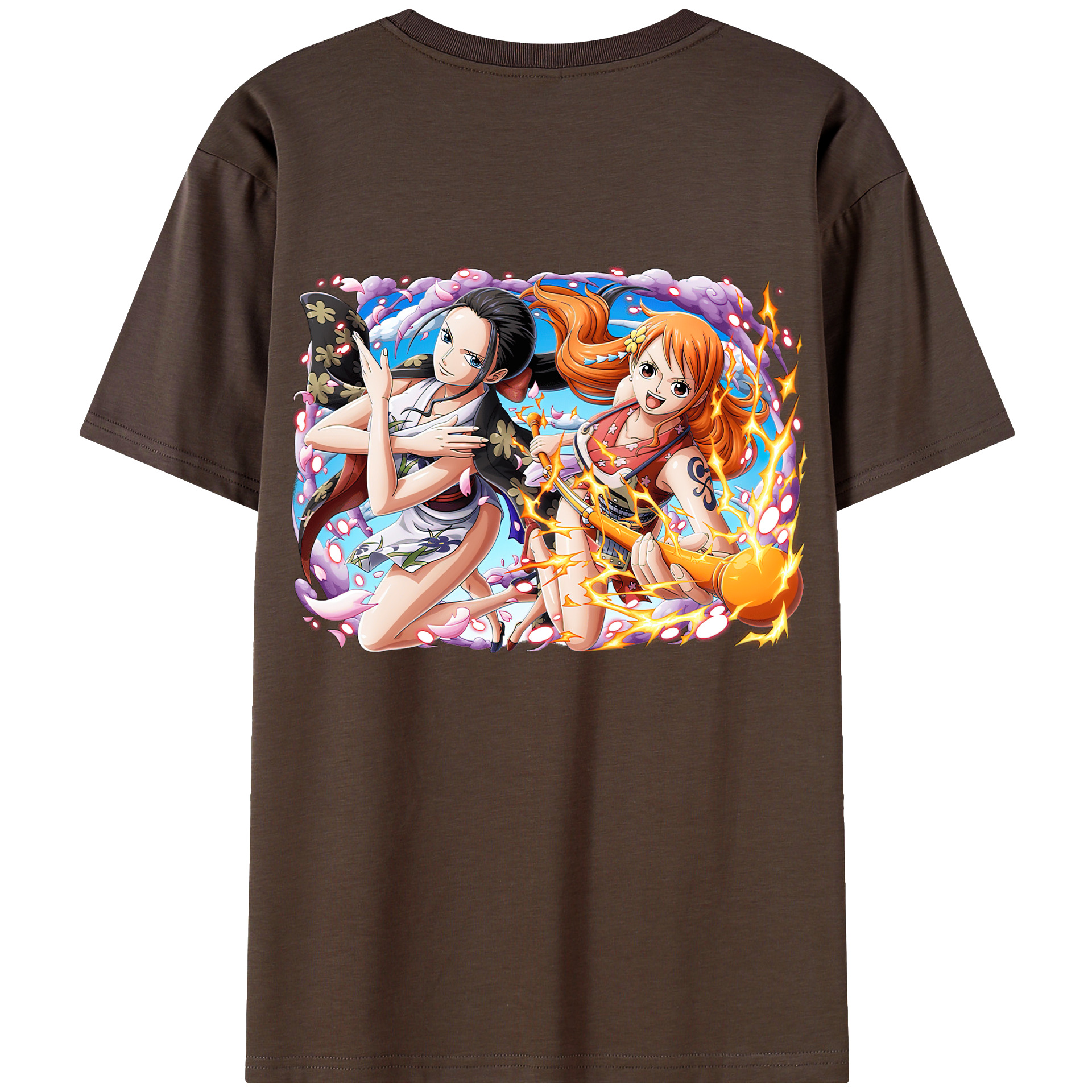 ワンピース ナミ ONE PIECE Nami 綿100％半袖Tシャツ（背面プリント）