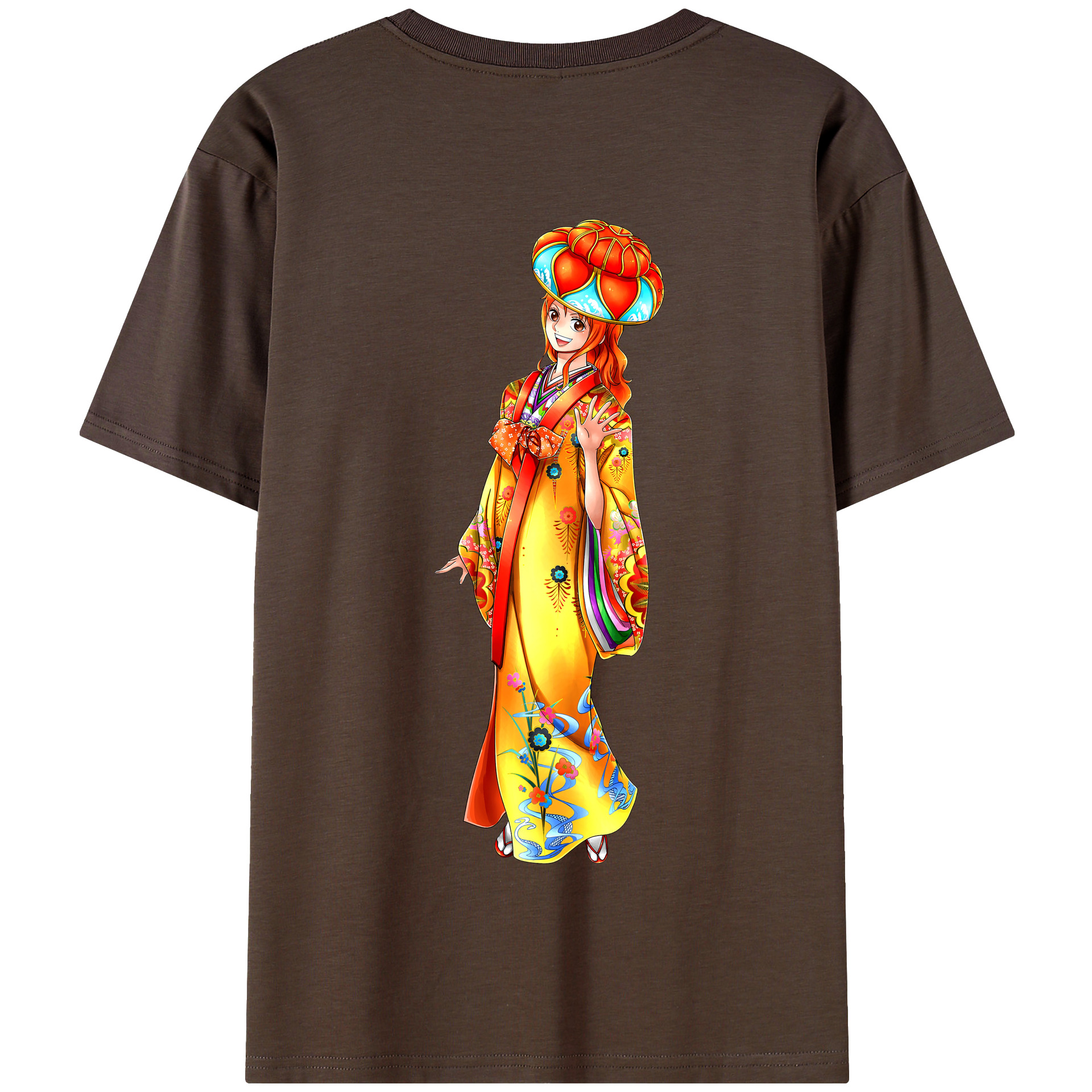 ワンピース ナミ ONE PIECE Nami 綿100％半袖Tシャツ（背面プリント）