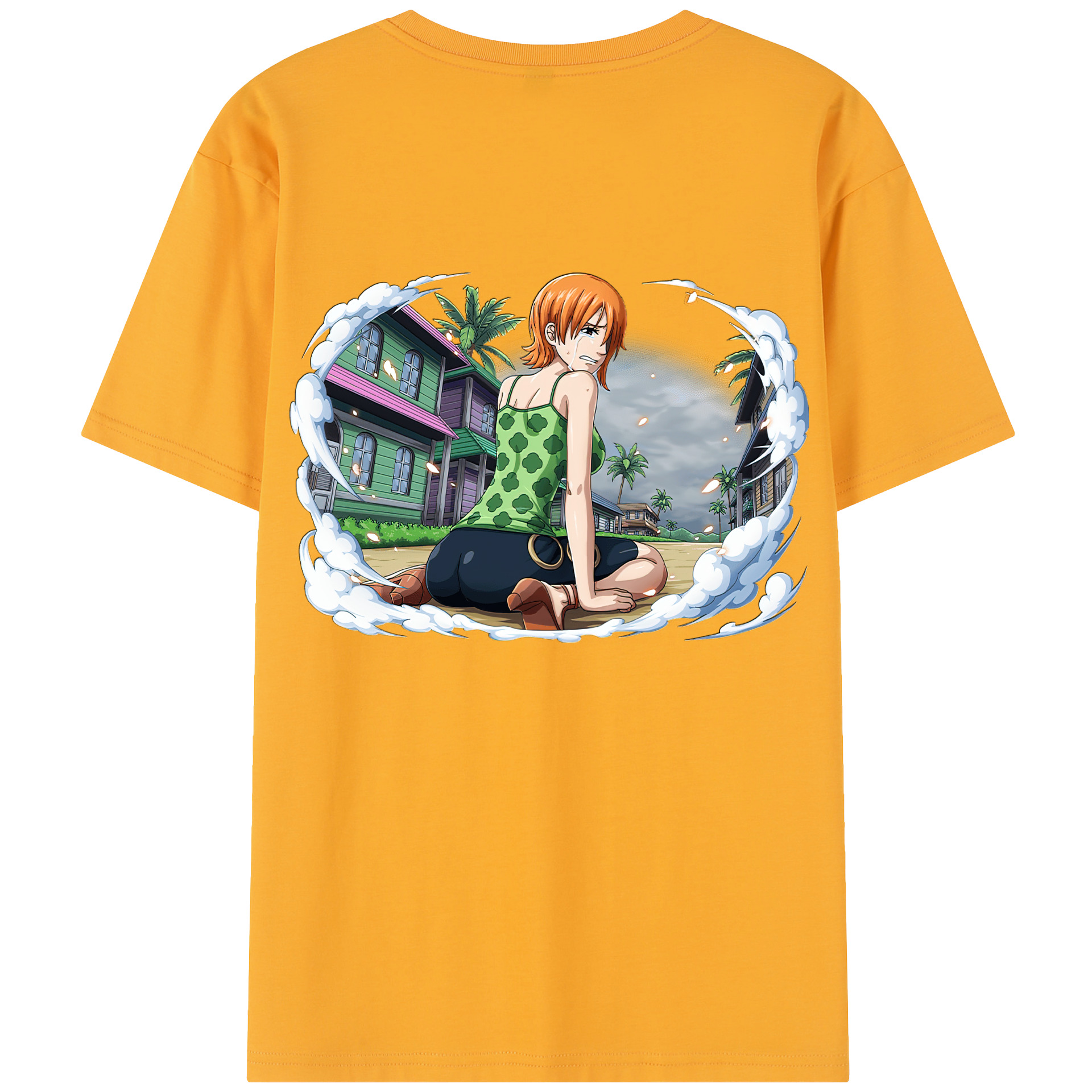 ワンピース ナミ ONE PIECE Nami 綿100％半袖Tシャツ（背面プリント）