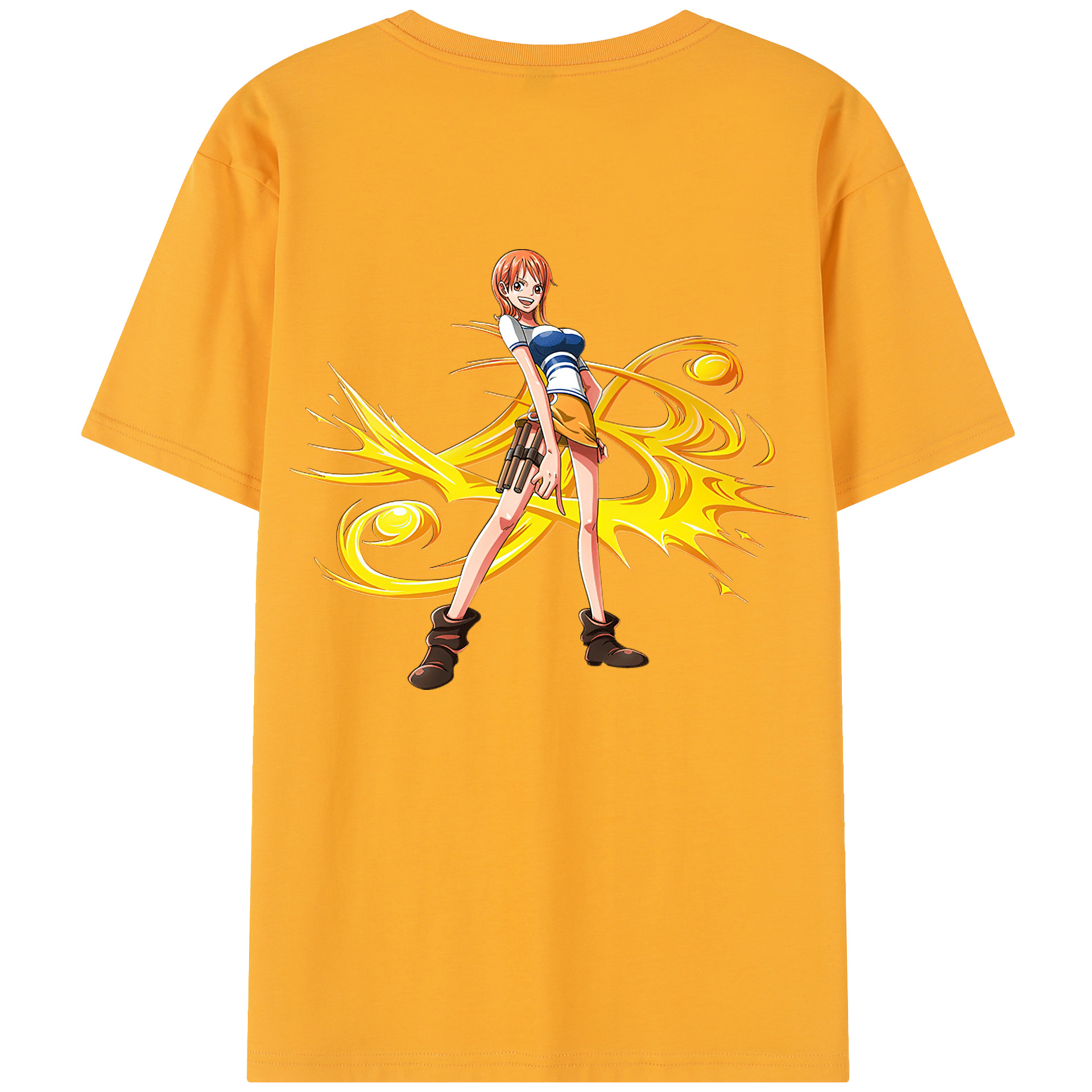 ワンピース ナミ ONE PIECE Nami 綿100％半袖Tシャツ（背面プリント）