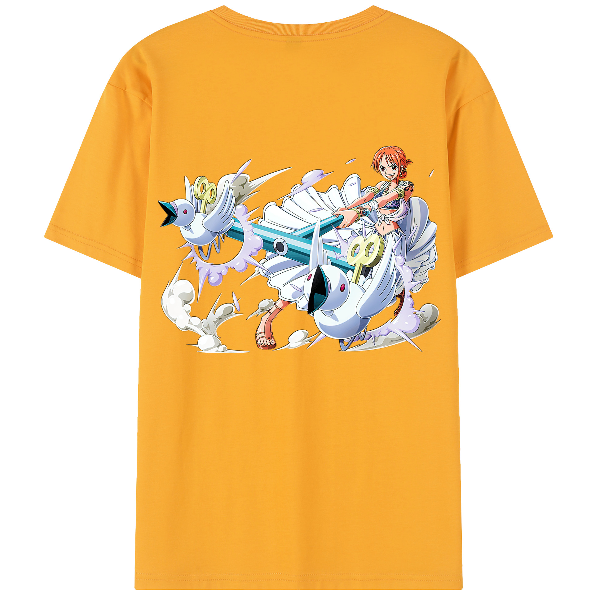 ワンピース ナミ ONE PIECE Nami 綿100％半袖Tシャツ（背面プリント）