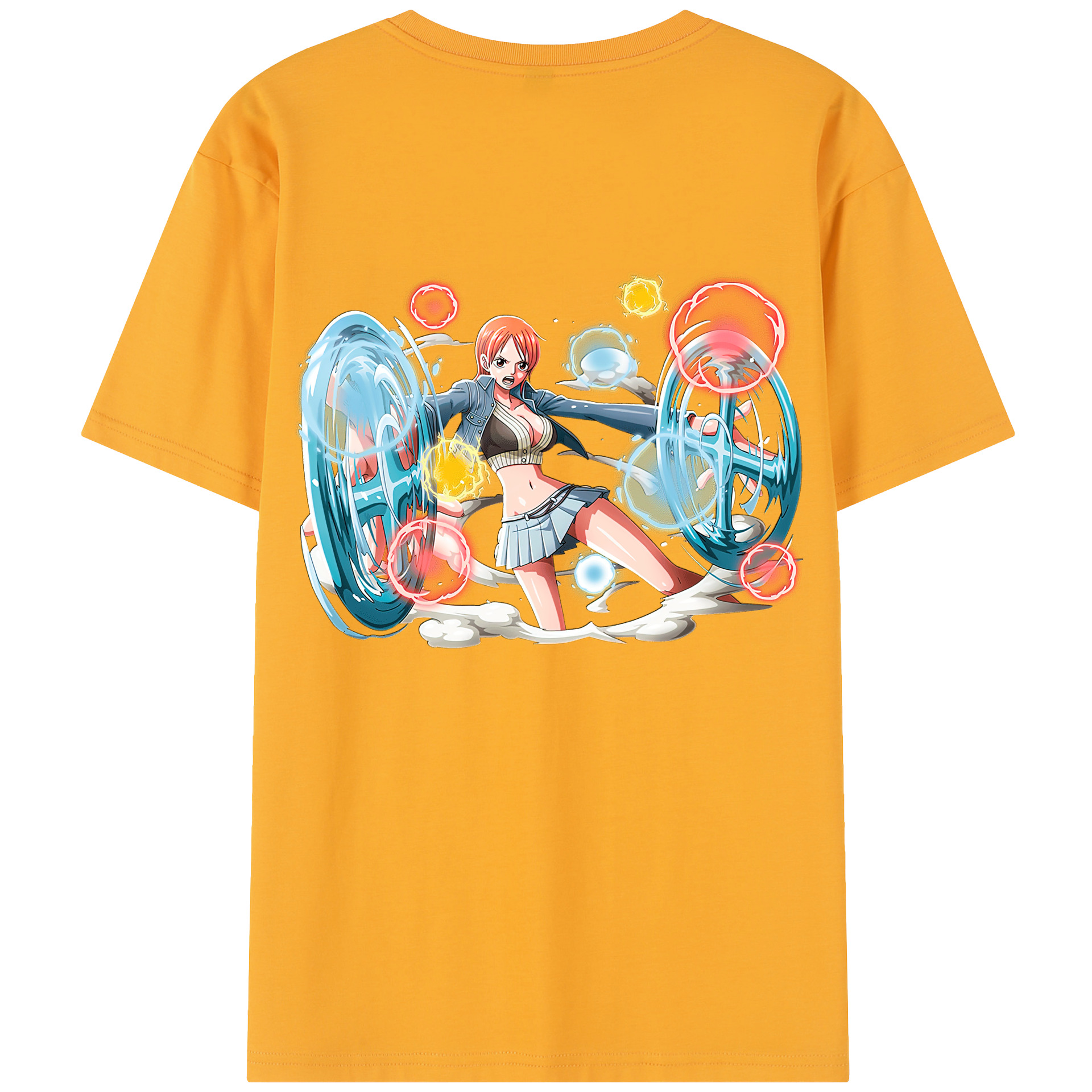 ワンピース ナミ ONE PIECE Nami 綿100％半袖Tシャツ（背面プリント）