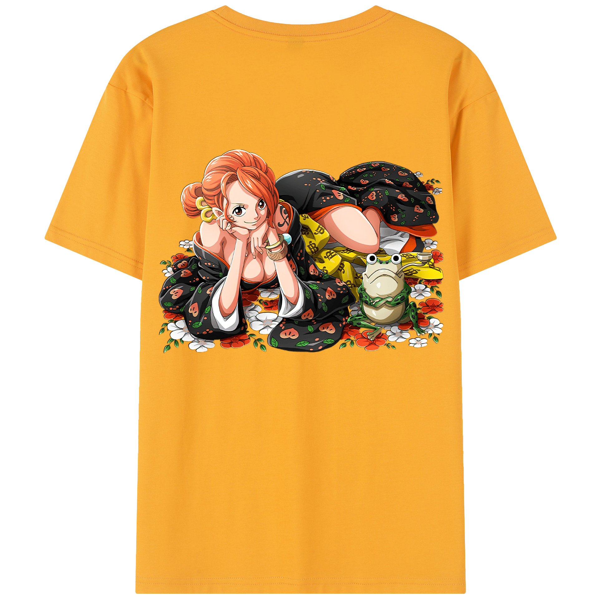ワンピース ナミ ONE PIECE Nami 綿100％半袖Tシャツ（背面プリント）