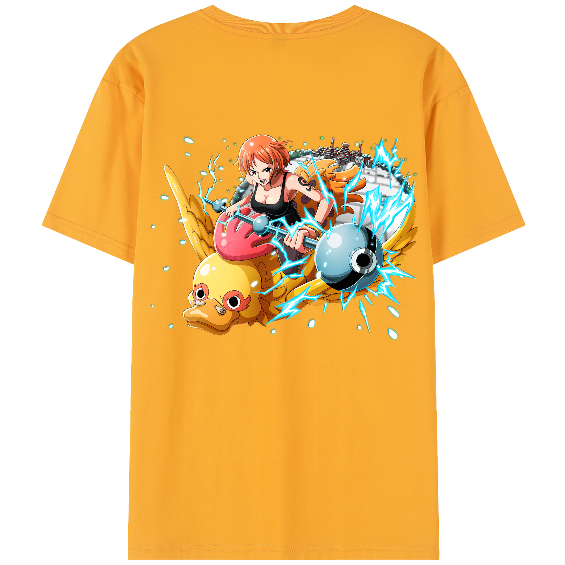 ワンピース ナミ ONE PIECE Nami 綿100％半袖Tシャツ（背面プリント）