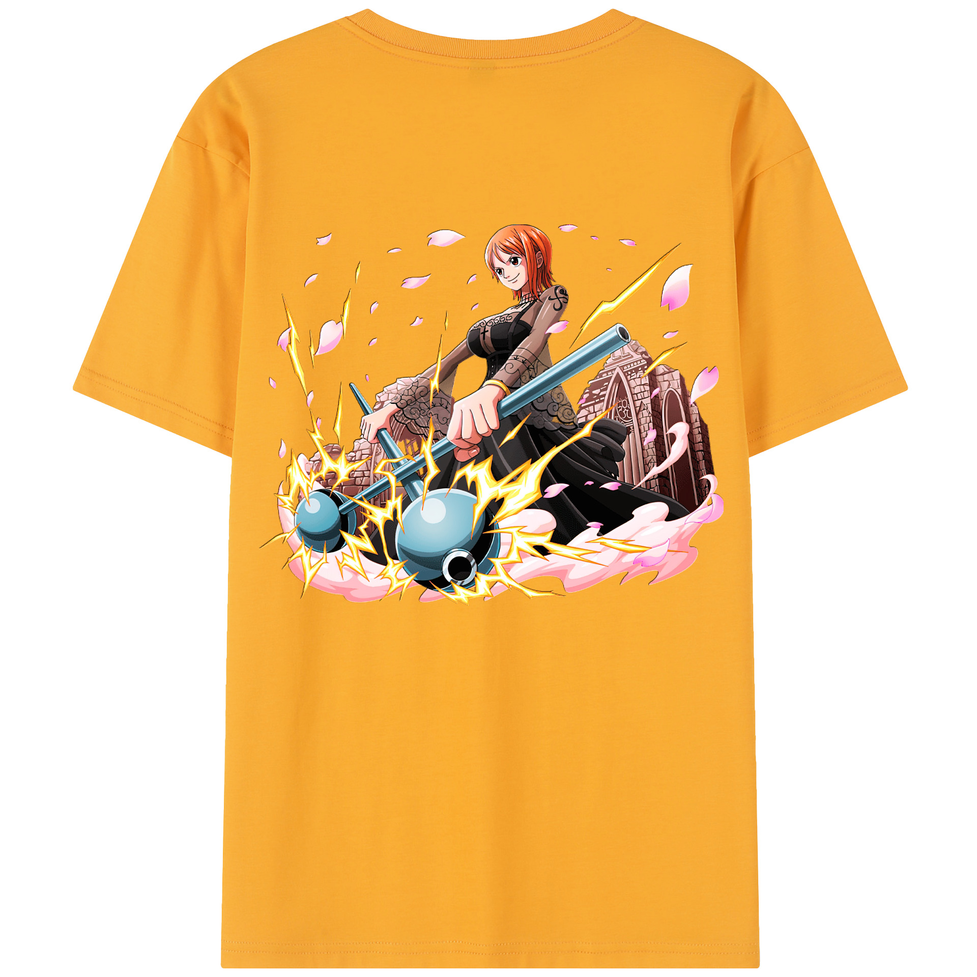 ワンピース ナミ ONE PIECE Nami 綿100％半袖Tシャツ（背面プリント）