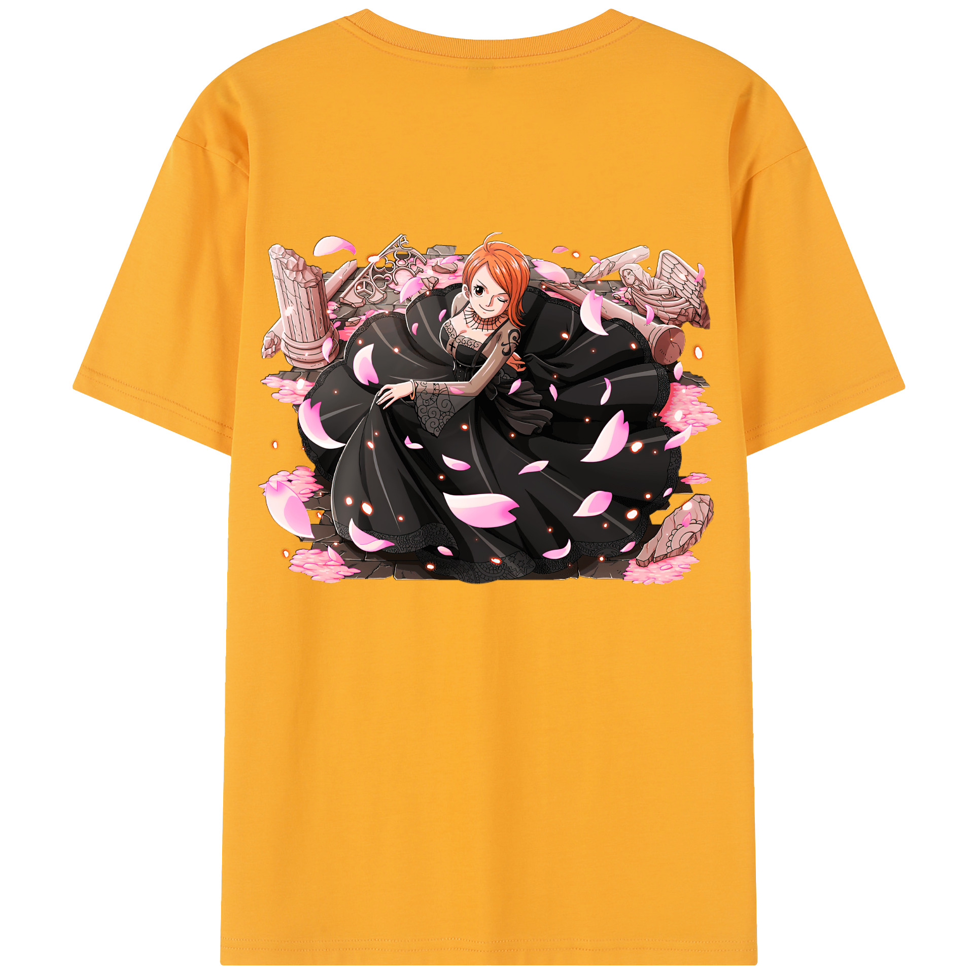 ワンピース ナミ ONE PIECE Nami 綿100％半袖Tシャツ（背面プリント）