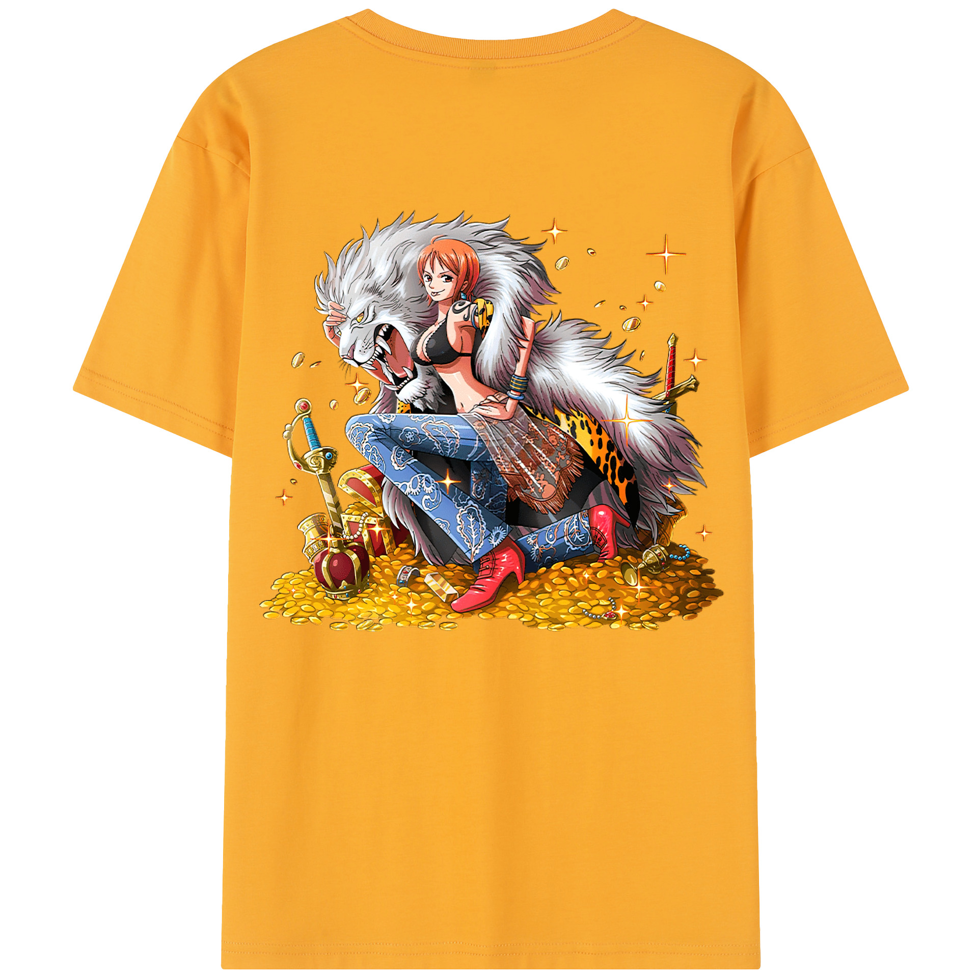 ワンピース ナミ ONE PIECE Nami 綿100％半袖Tシャツ（背面プリント）