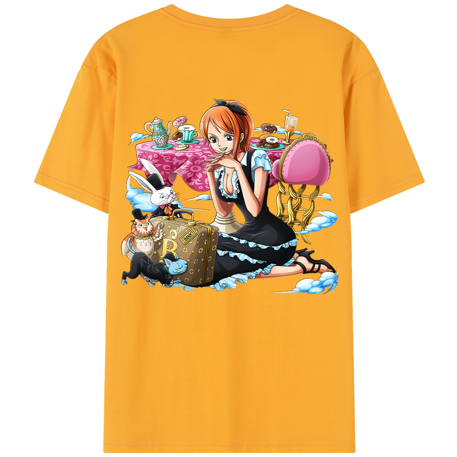 ワンピース ナミ ONE PIECE Nami 綿100％半袖Tシャツ（背面プリント）