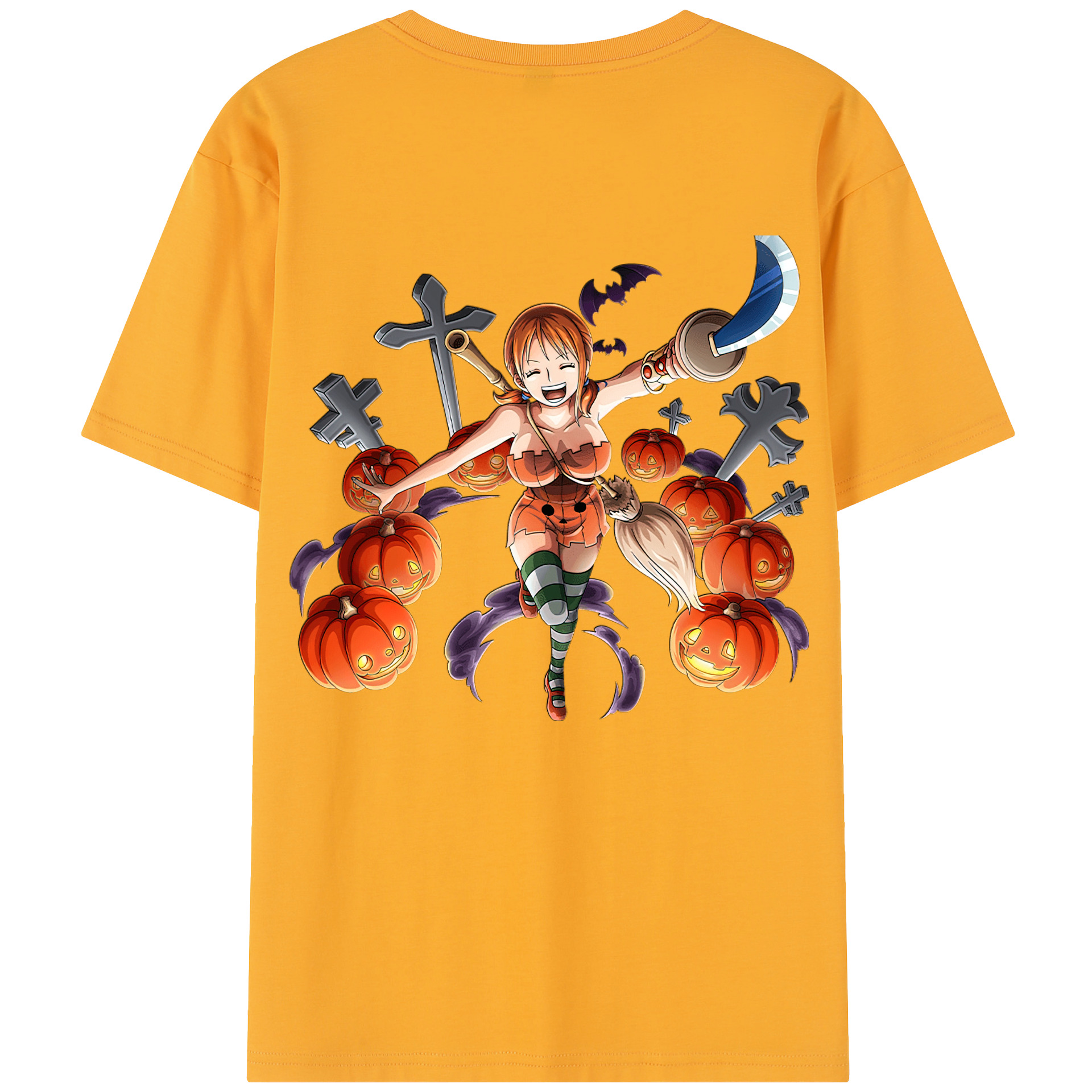 ワンピース ナミ ONE PIECE Nami 綿100％半袖Tシャツ（背面プリント）