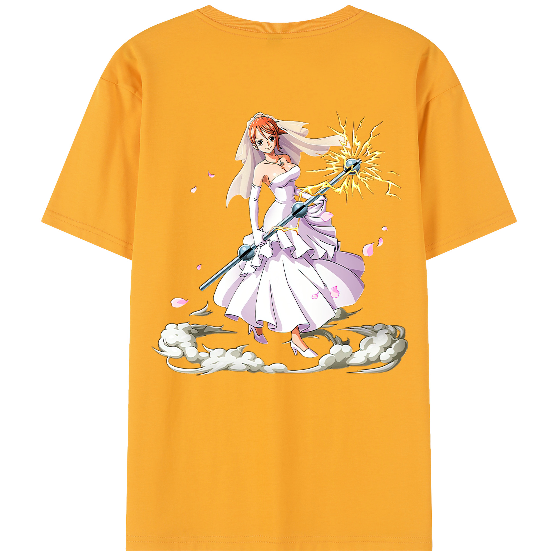 ワンピース ナミ ONE PIECE Nami 綿100％半袖Tシャツ（背面プリント）