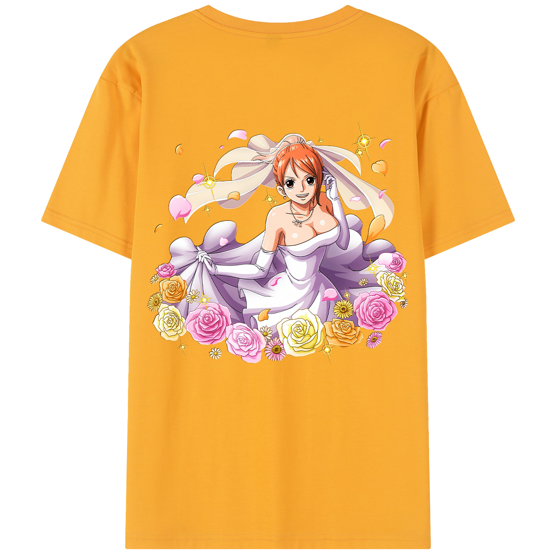 ワンピース ナミ ONE PIECE Nami 綿100％半袖Tシャツ（背面プリント）