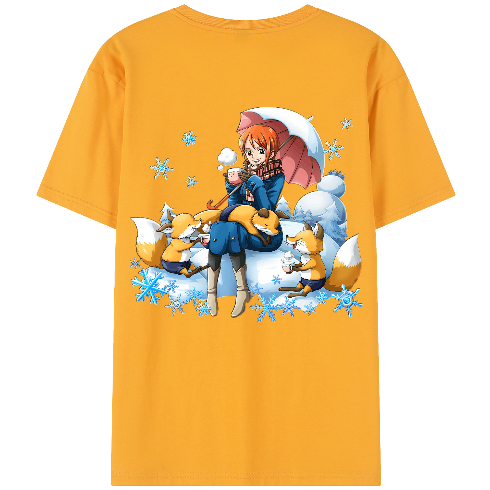 ワンピース ナミ ONE PIECE Nami 綿100％半袖Tシャツ（背面プリント）