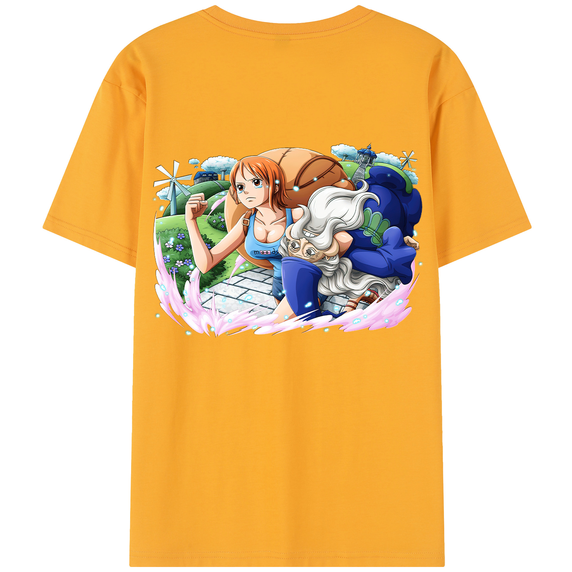 ワンピース ナミ ONE PIECE Nami 綿100％半袖Tシャツ（背面プリント）