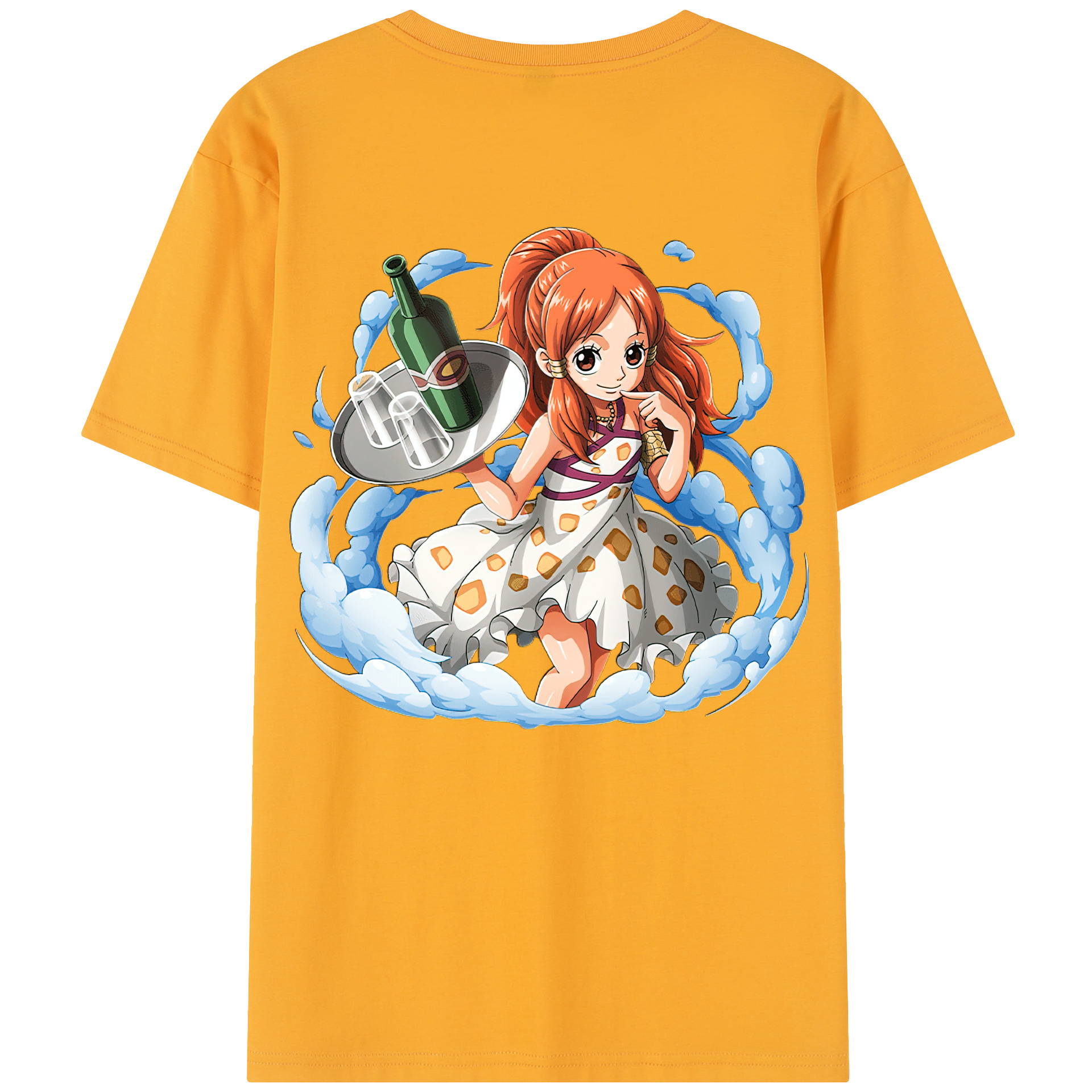 ワンピース ナミ ONE PIECE Nami 綿100％半袖Tシャツ（背面プリント）