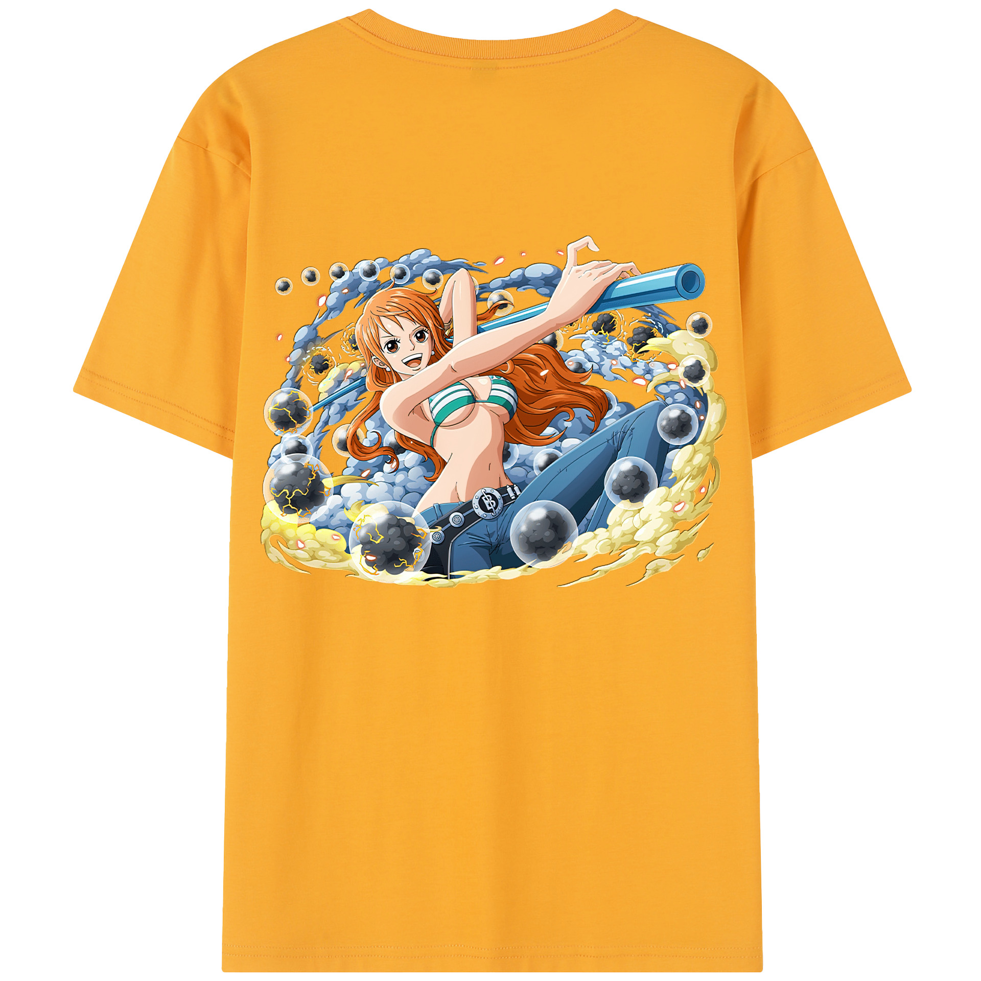 ワンピース ナミ ONE PIECE Nami 綿100％半袖Tシャツ（背面プリント）