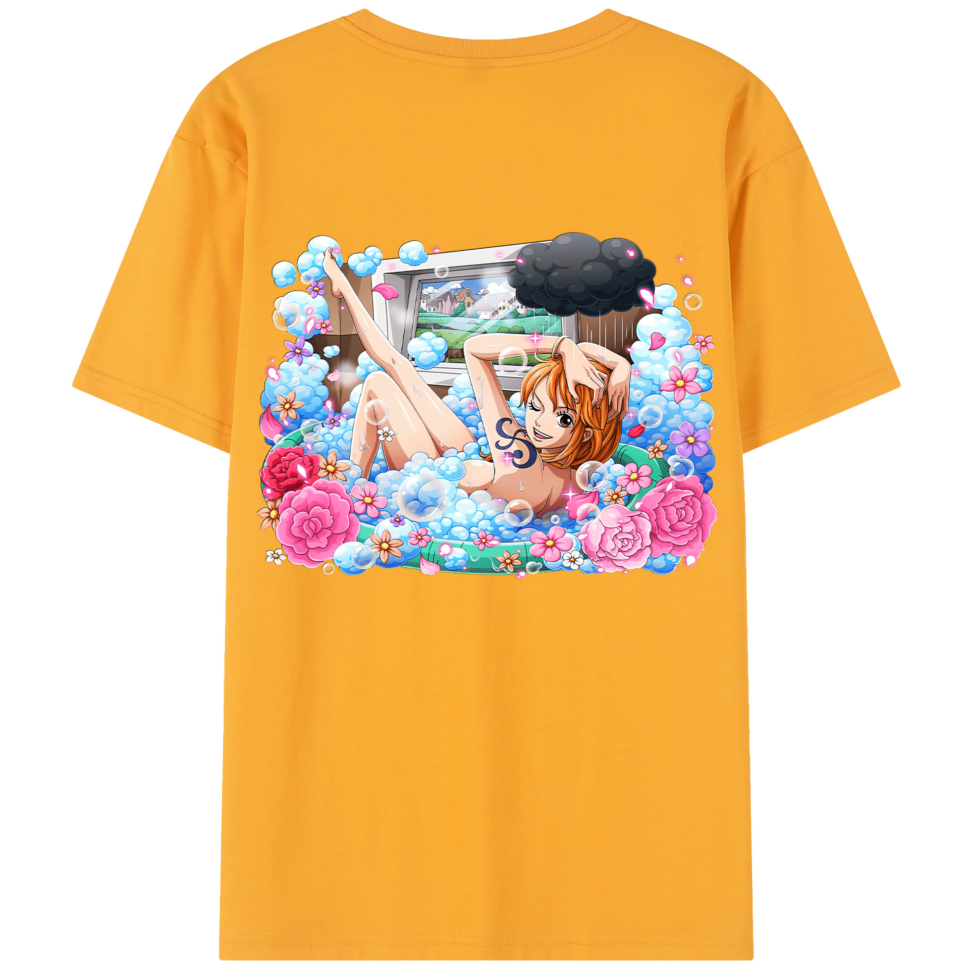 ワンピース ナミ ONE PIECE Nami 綿100％半袖Tシャツ（背面プリント）