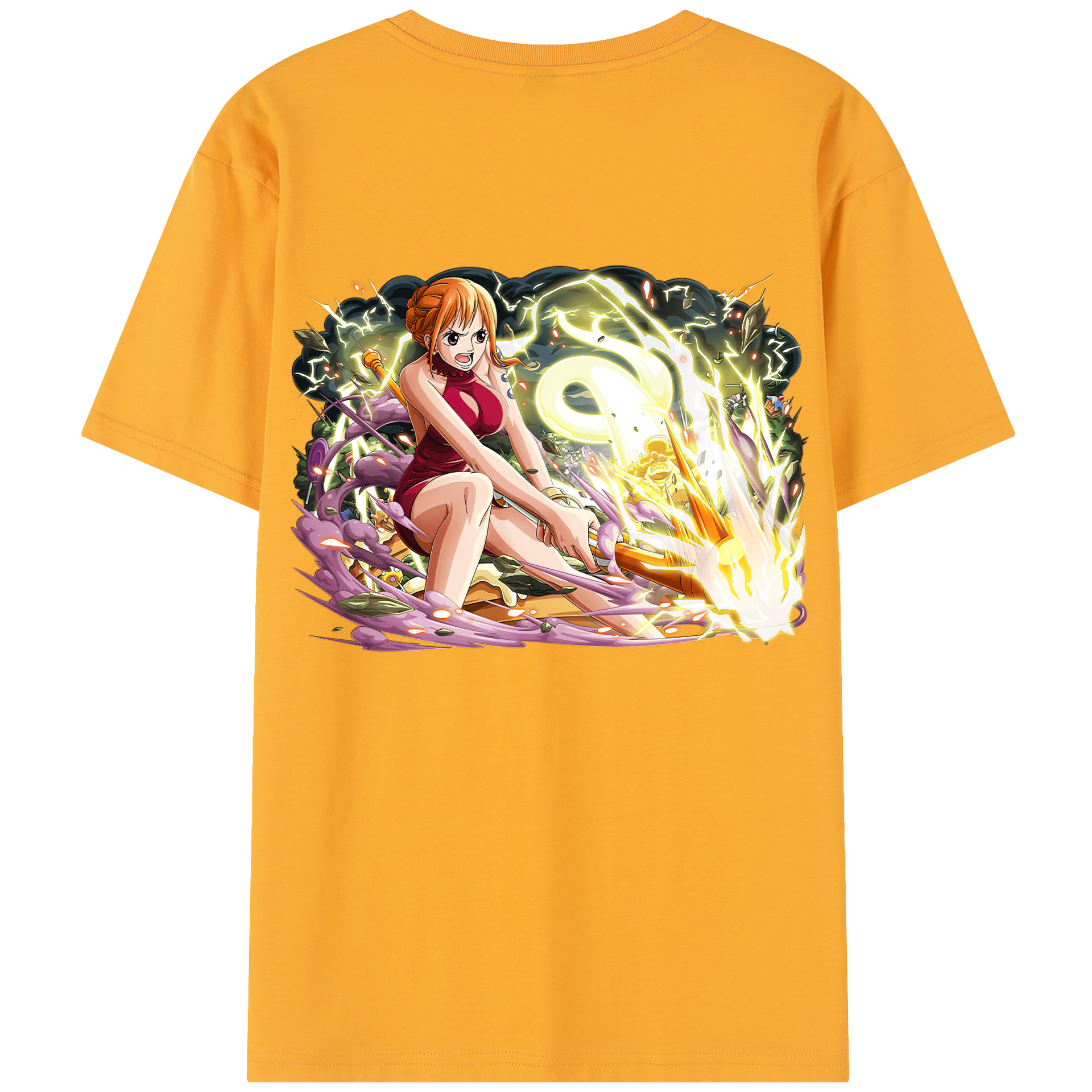 ワンピース ナミ ONE PIECE Nami 綿100％半袖Tシャツ（背面プリント）