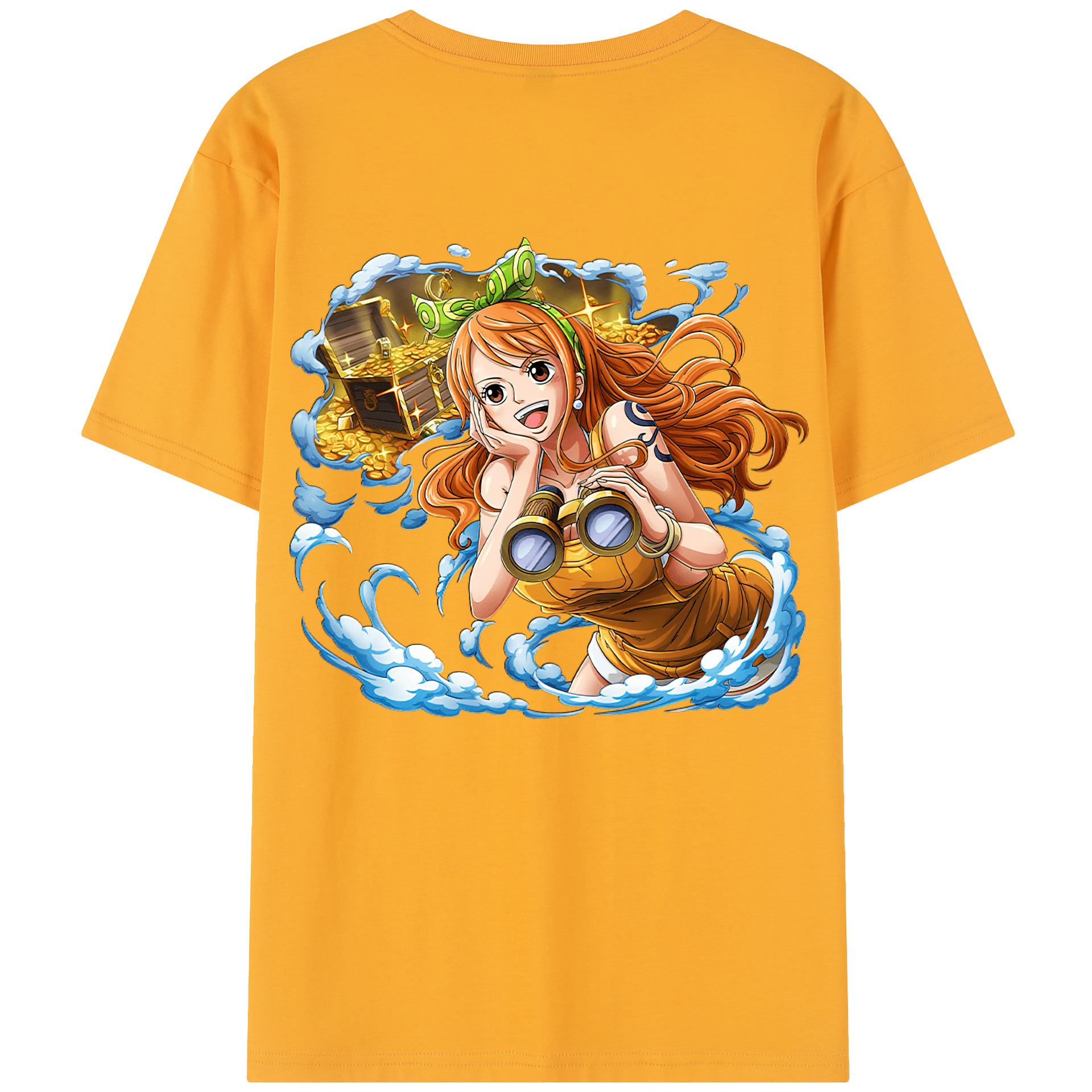 ワンピース ナミ ONE PIECE Nami 綿100％半袖Tシャツ（背面プリント）
