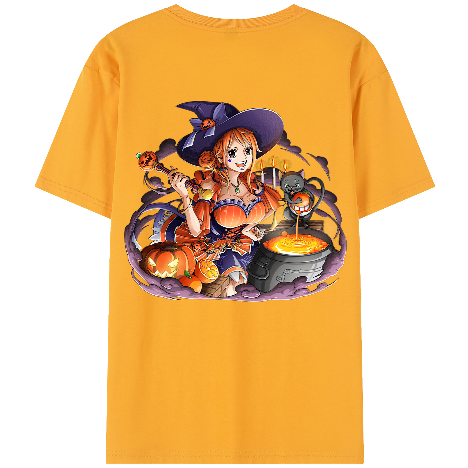 ワンピース ナミ ONE PIECE Nami 綿100％半袖Tシャツ（背面プリント）