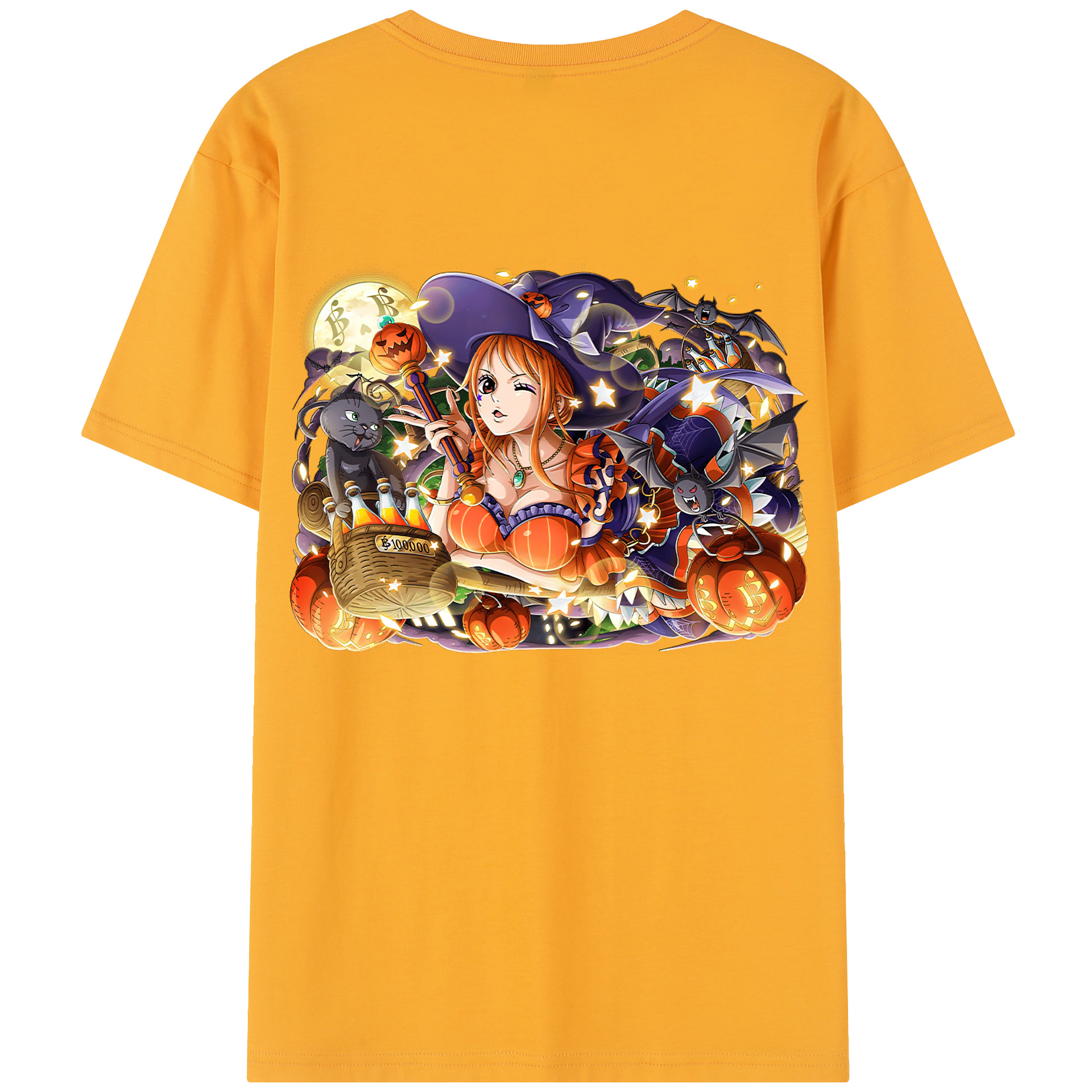 ワンピース ナミ ONE PIECE Nami 綿100％半袖Tシャツ（背面プリント）