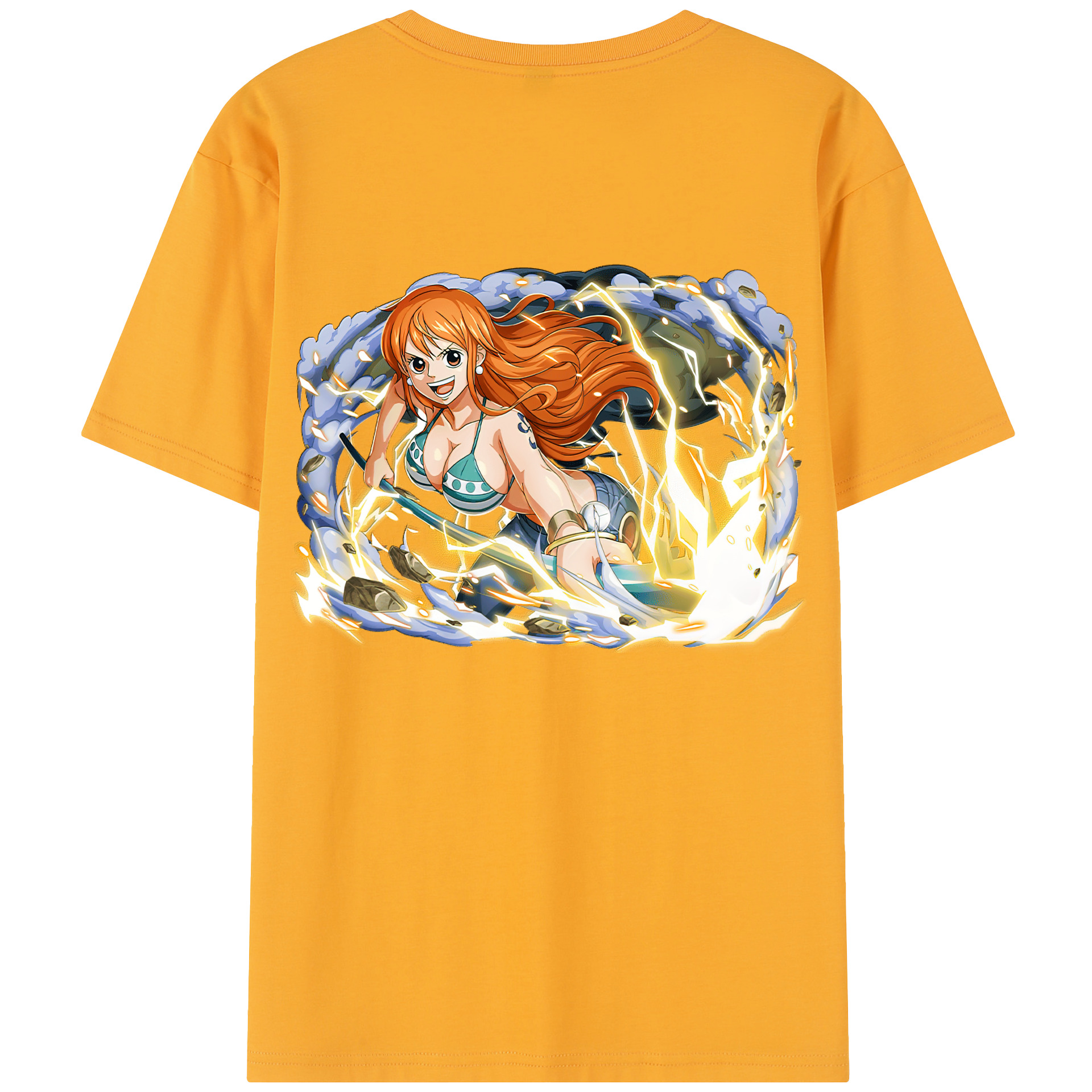 ワンピース ナミ ONE PIECE Nami 綿100％半袖Tシャツ（背面プリント）