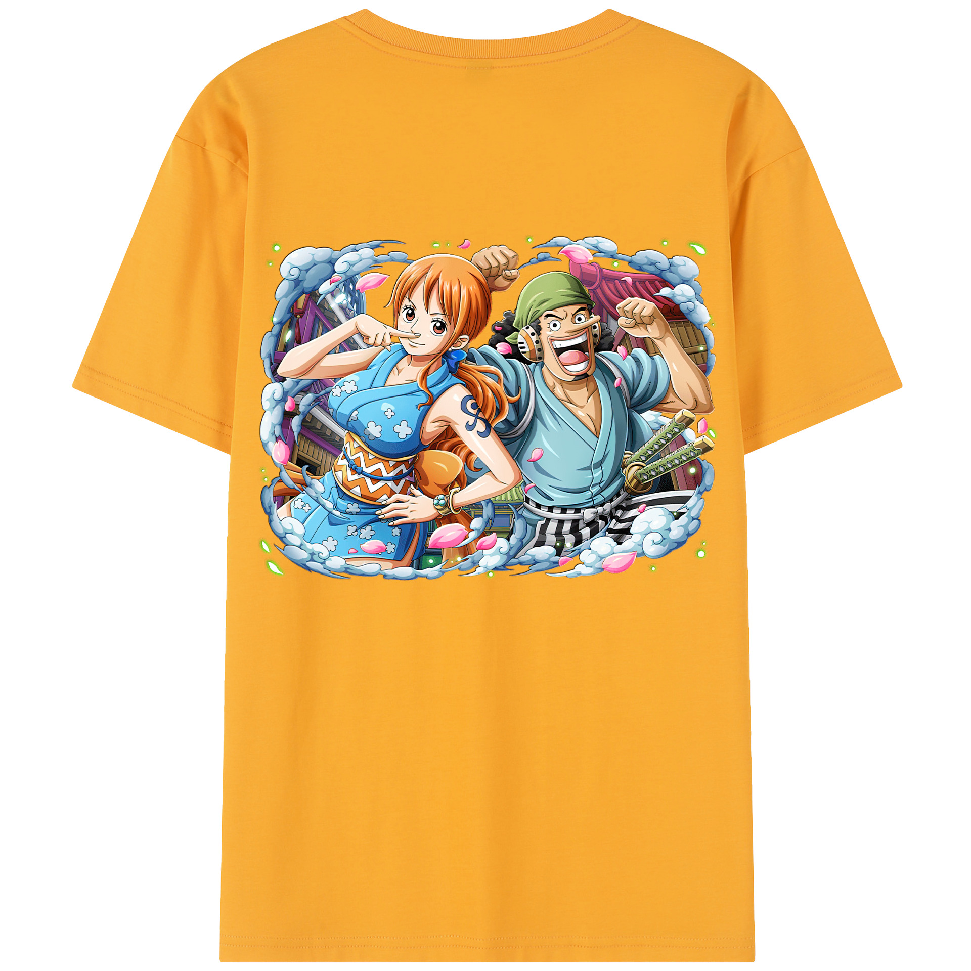 ワンピース ナミ ONE PIECE Nami 綿100％半袖Tシャツ（背面プリント）