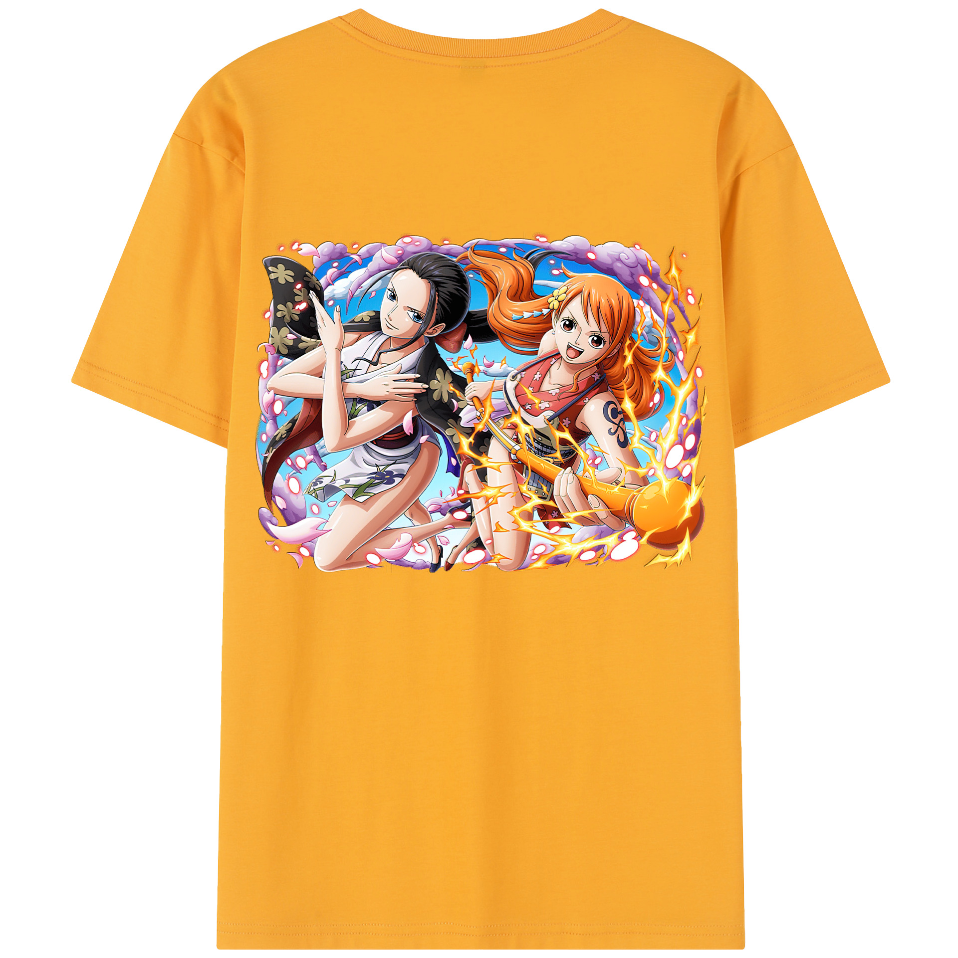ワンピース ナミ ONE PIECE Nami 綿100％半袖Tシャツ（背面プリント）