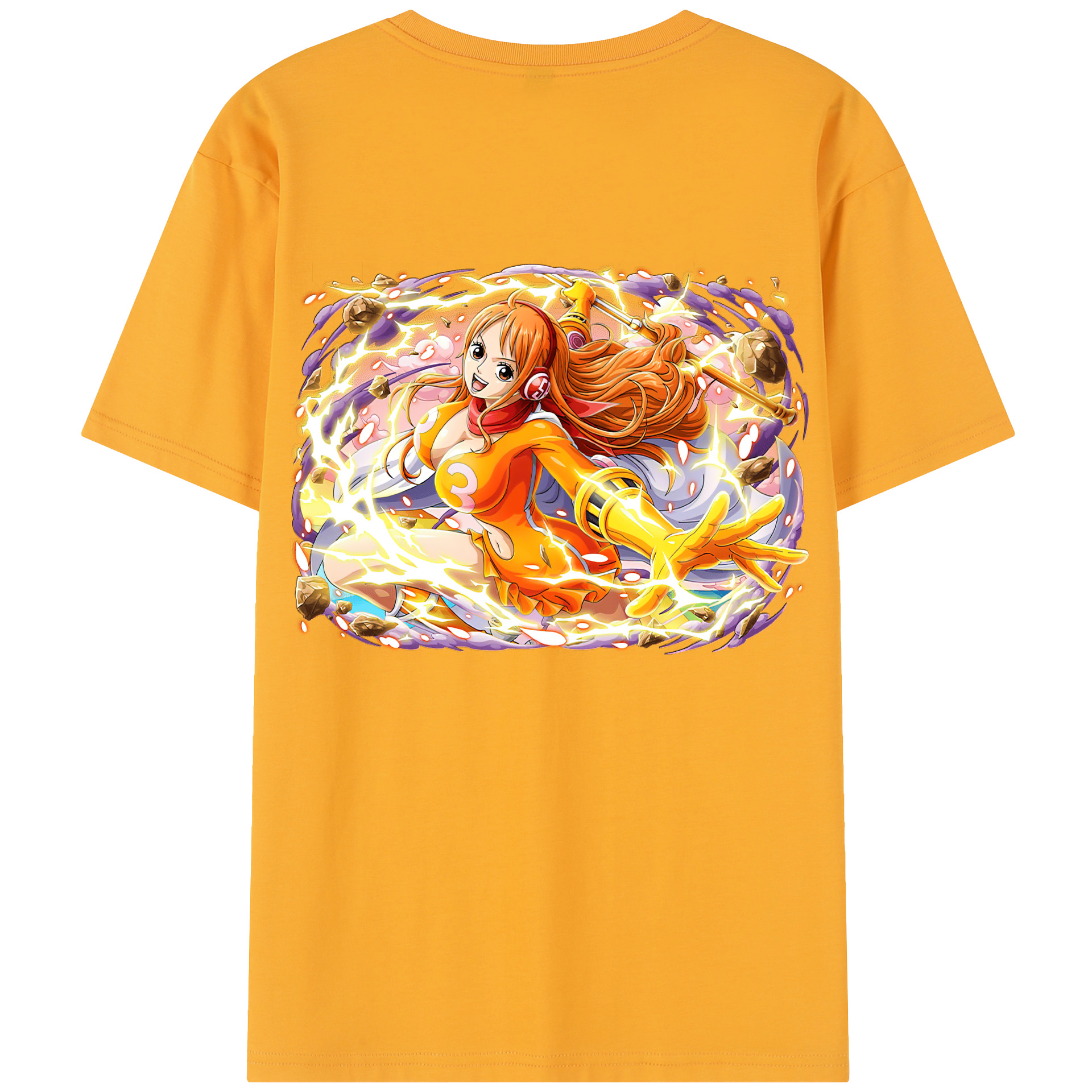 ワンピース ナミ ONE PIECE Nami 綿100％半袖Tシャツ（背面プリント）