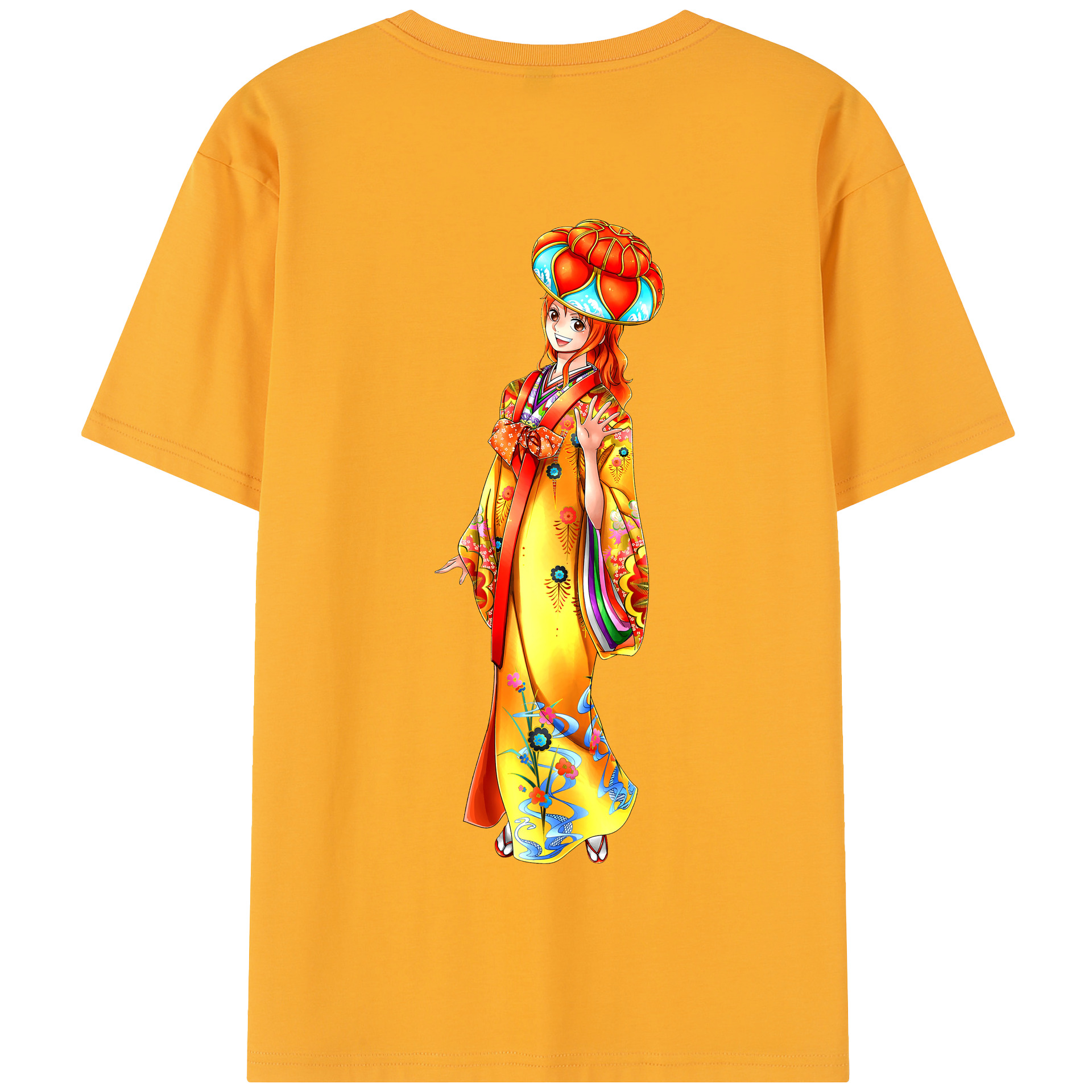 ワンピース ナミ ONE PIECE Nami 綿100％半袖Tシャツ（背面プリント）